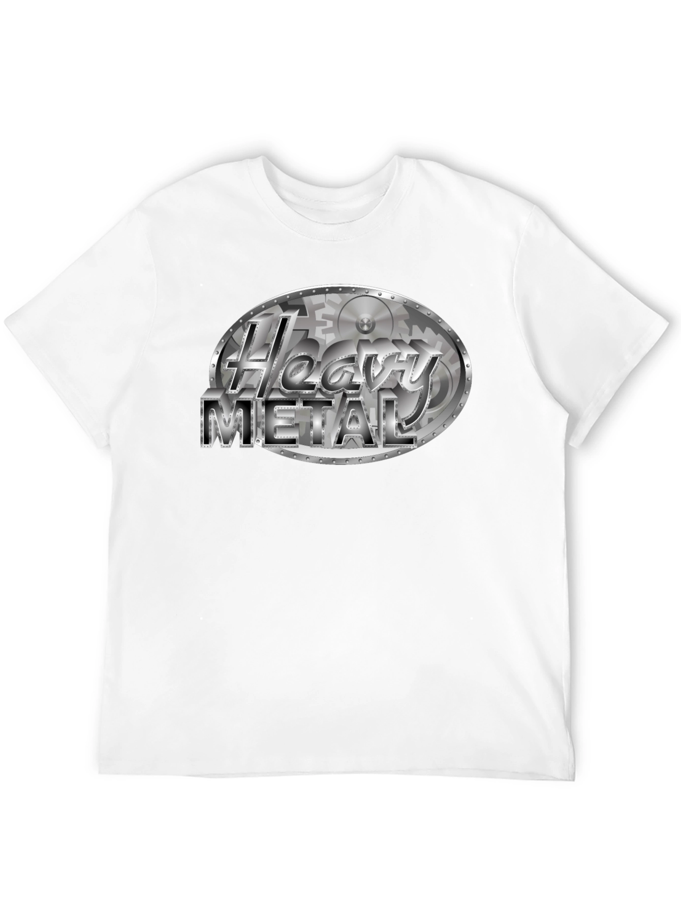 Black Heavy Metal T-Shirt - Gear Design Black Tee view 12
