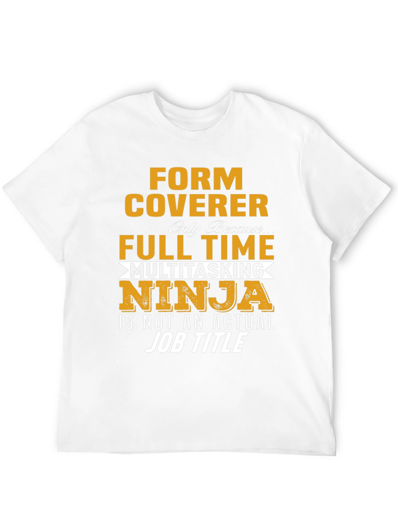 Black Form Coverer Multitasking Ninja Novelty T-Shirt view 12