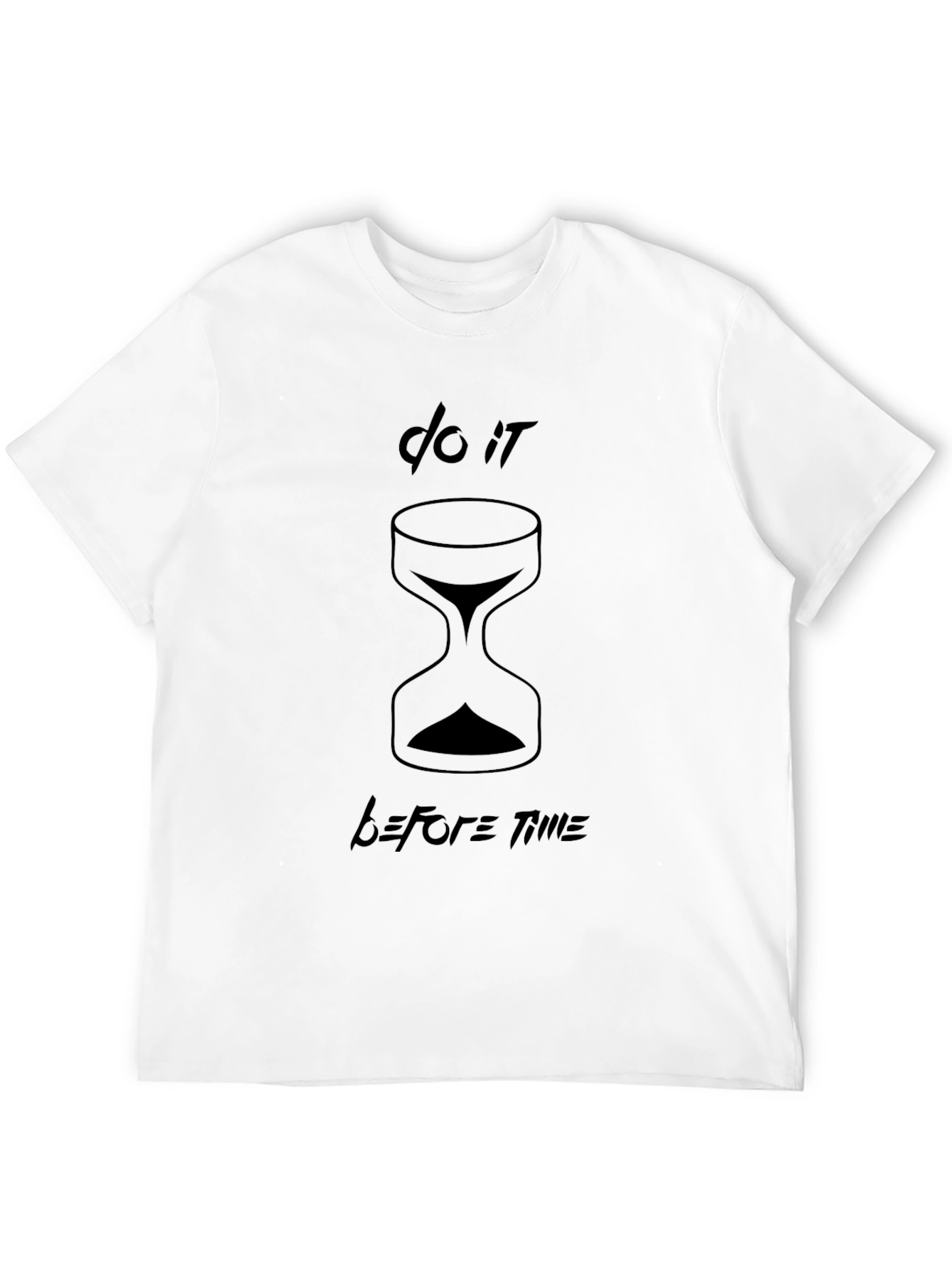 Do It Before Time Black T-Shirt - 12