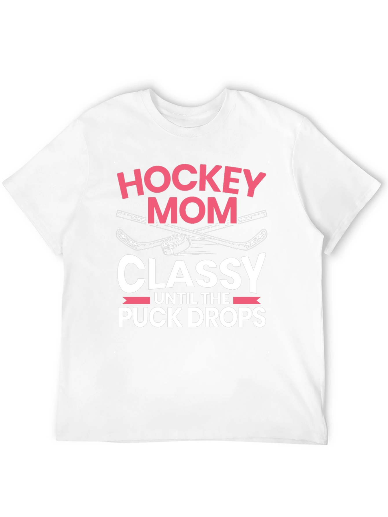 Black Hockey Mom Classy T-Shirt view 12