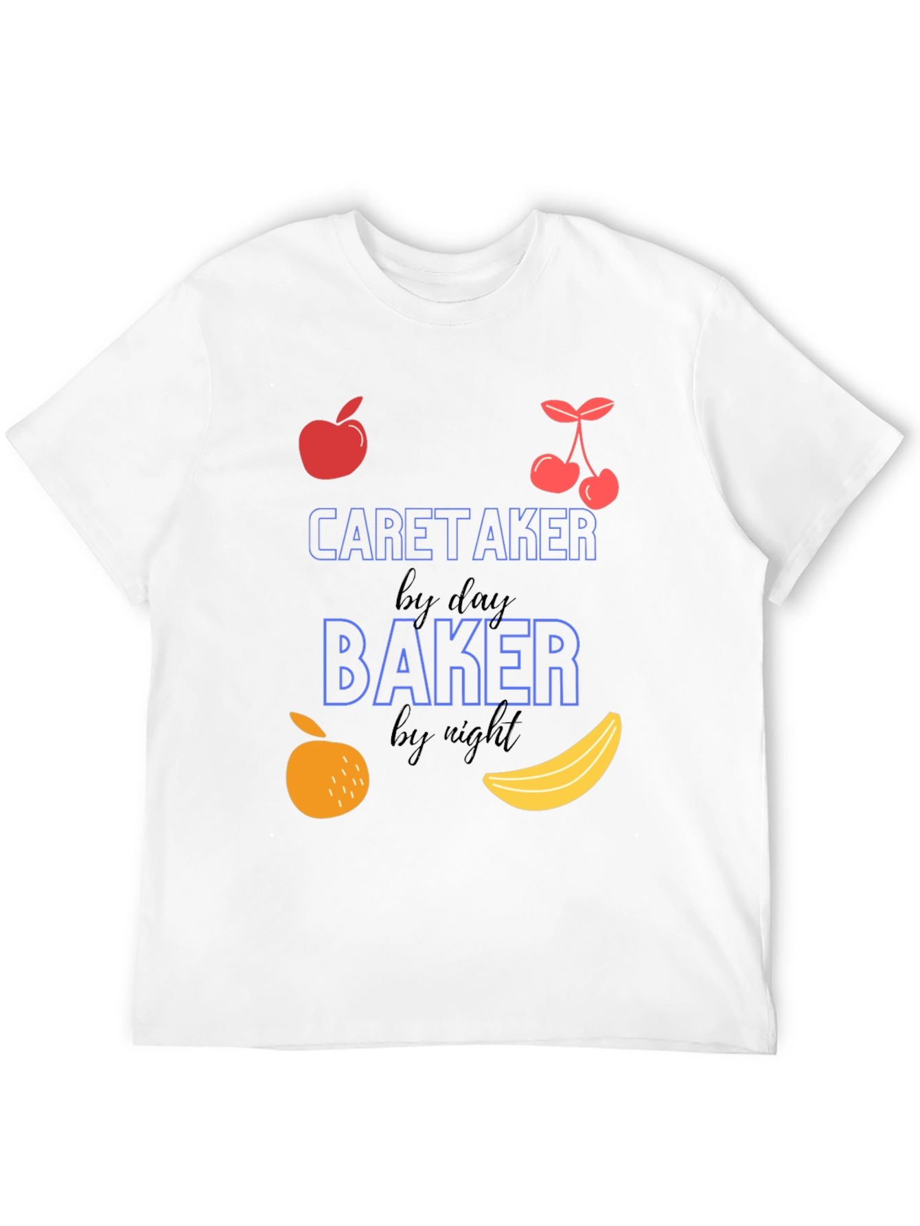 Black Caretaker by Day, Baker by Night Graphic Tee view 12