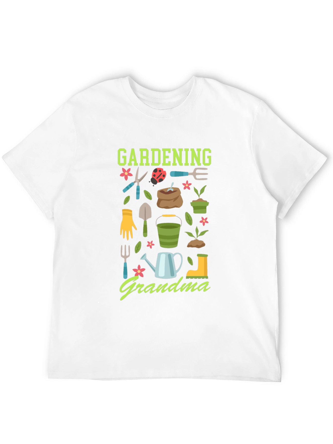 Black Gardening Grandma T-Shirt view 12