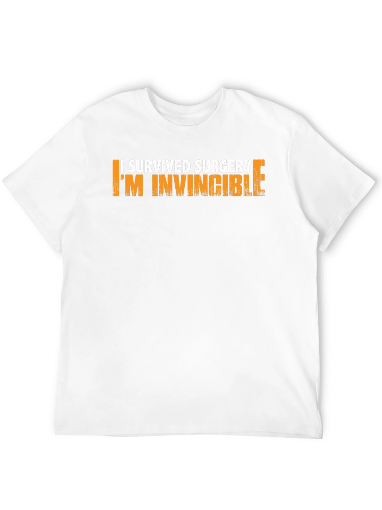 Black I Survived Surgery I'm Invincible Graphic T-Shirt view 12