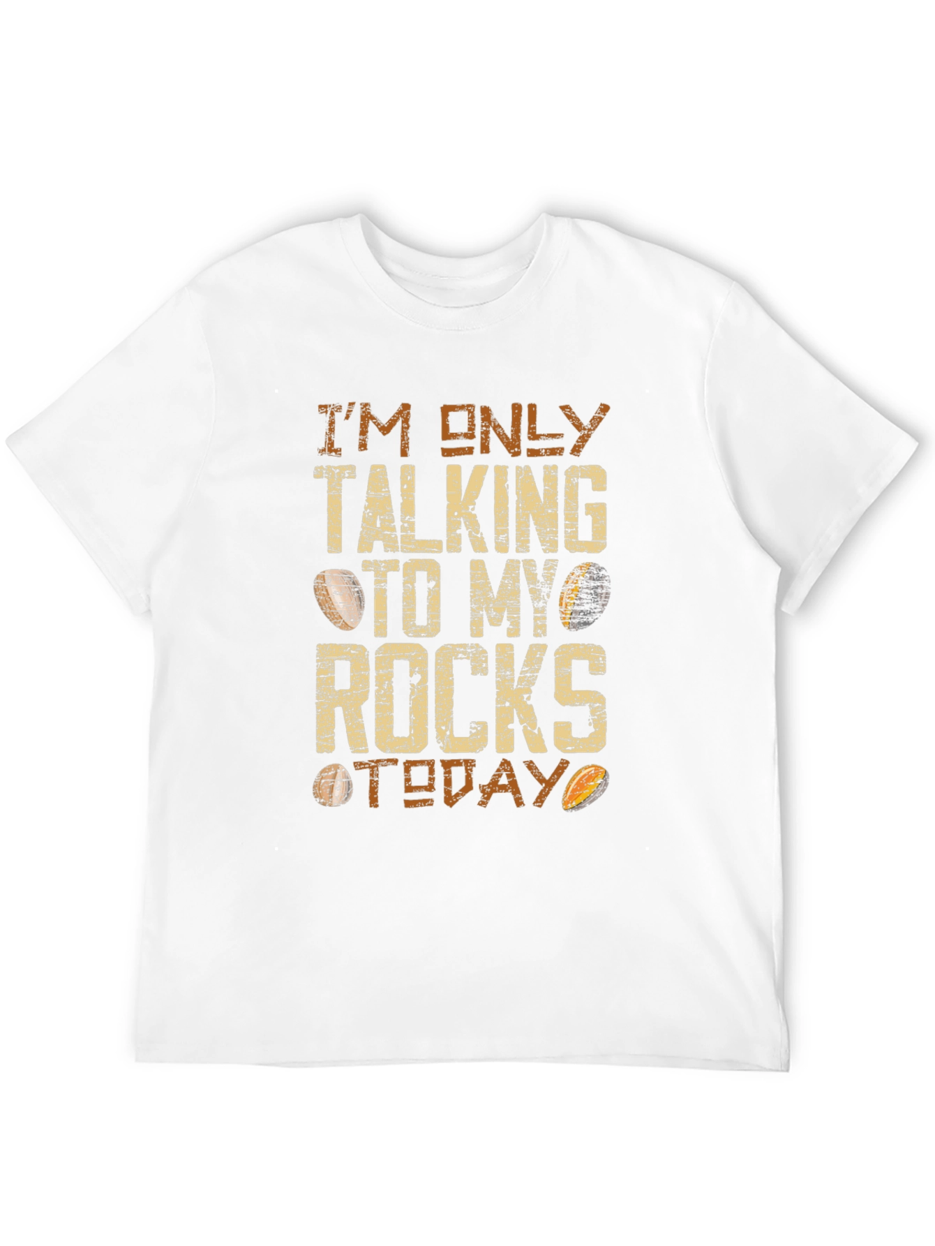 Black I'm Only Talking to My Rocks Today Graphic Tee view 12