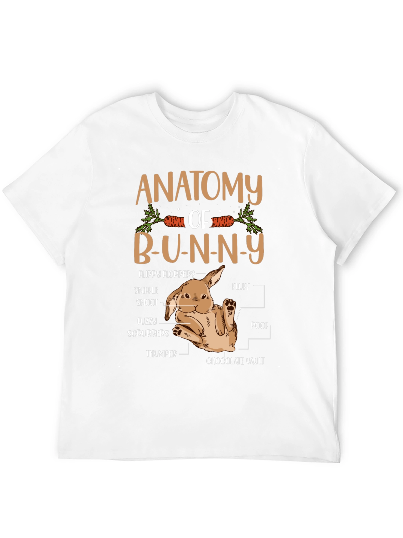 Black Anatomy of a Bunny T-Shirt - Easter view 12