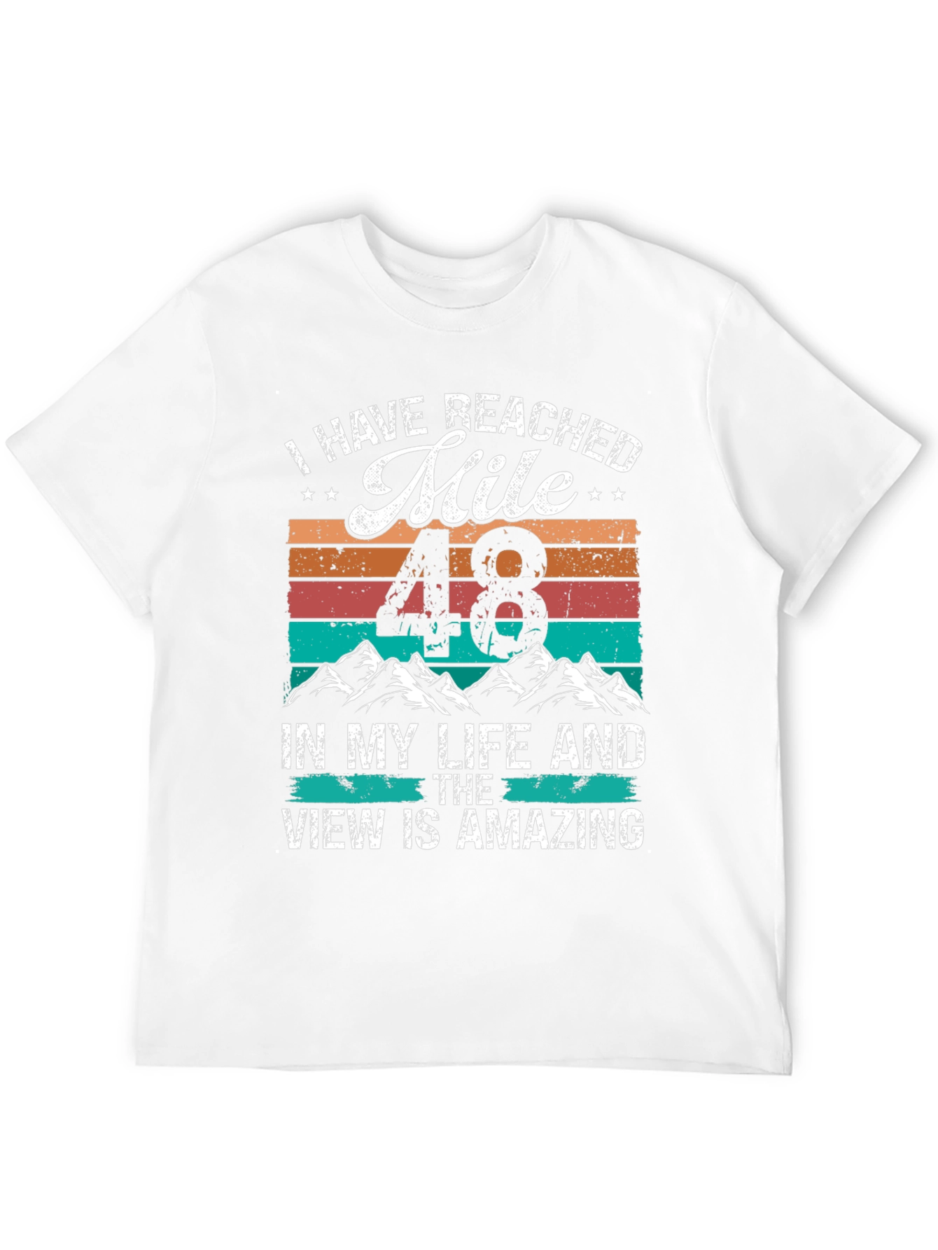 Black Reached Mile 48 T-Shirt - Amazing View view 12