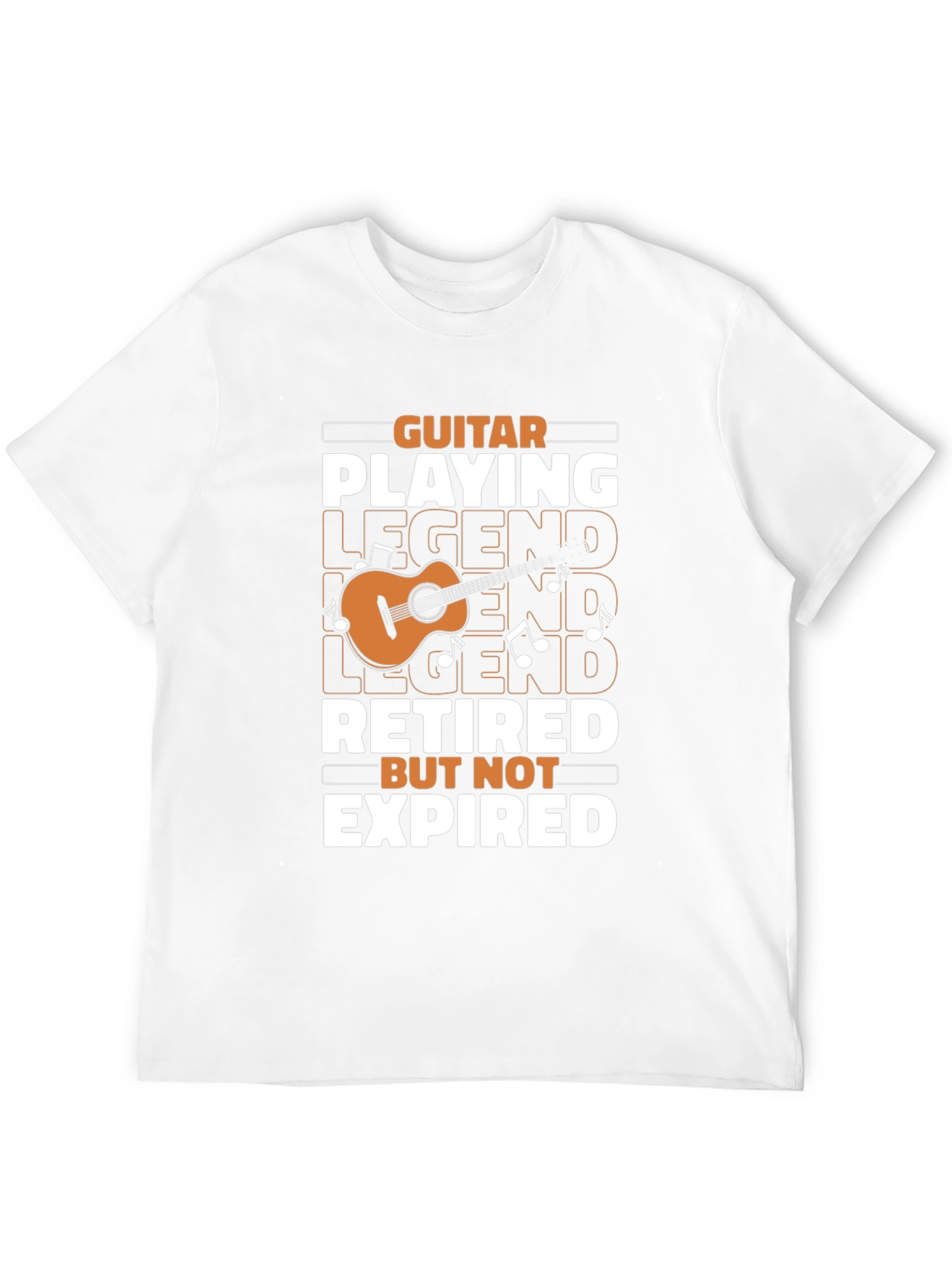 Black Guitar Legend Retired T-Shirt - Music Lover Gift view 12