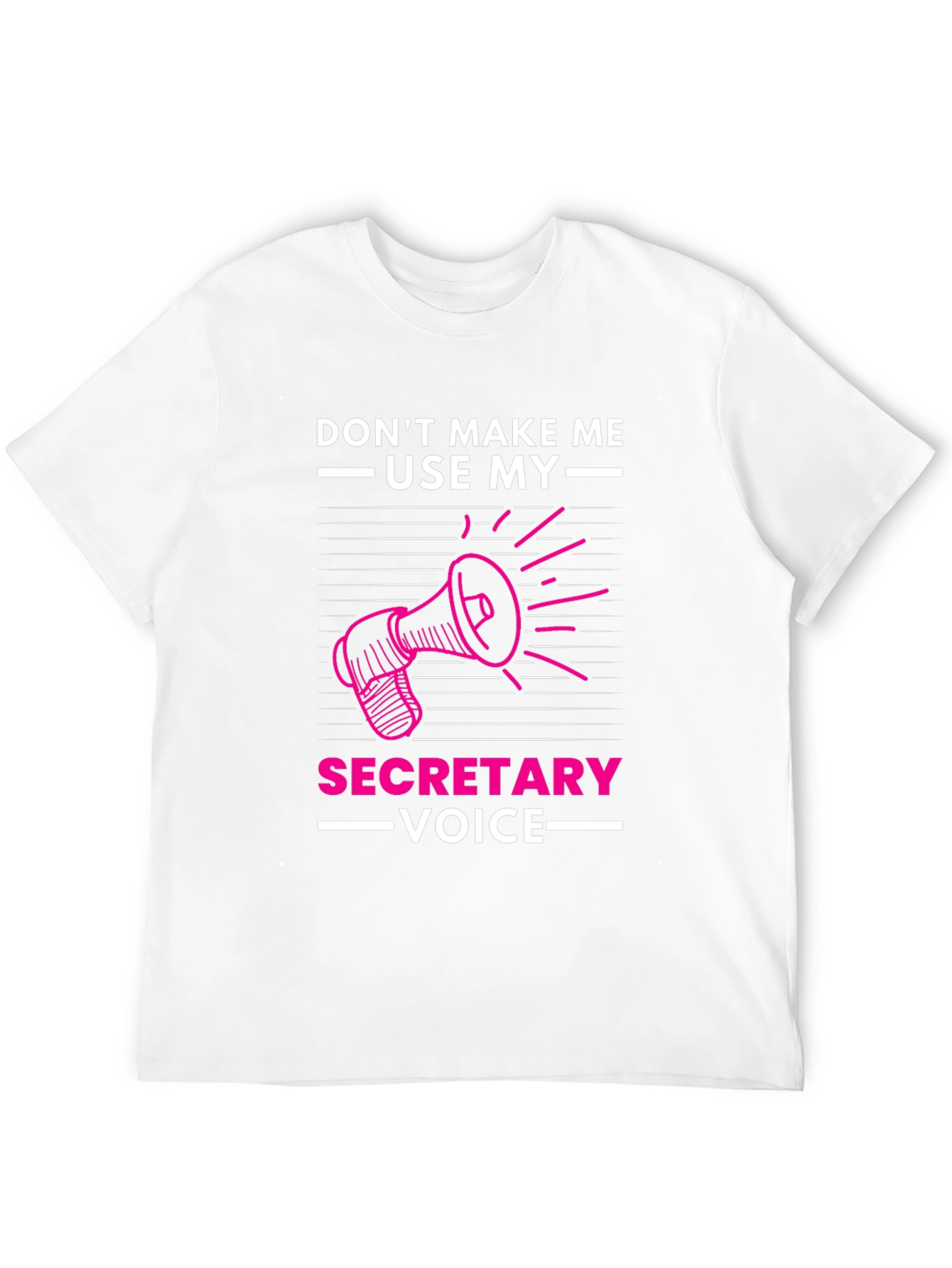 Black Funny Secretary Voice Graphic T-Shirt view 12