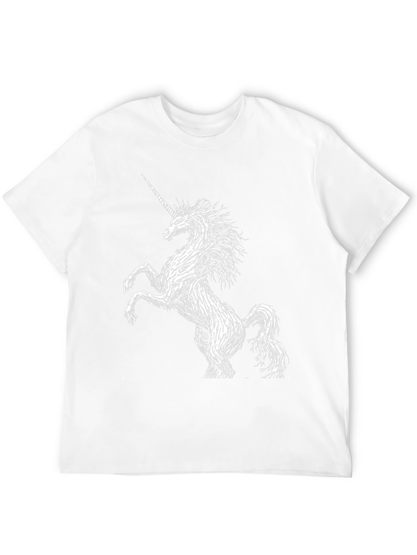 Black Unicorn Graphic Black T-Shirt - Men's Fashion view 12