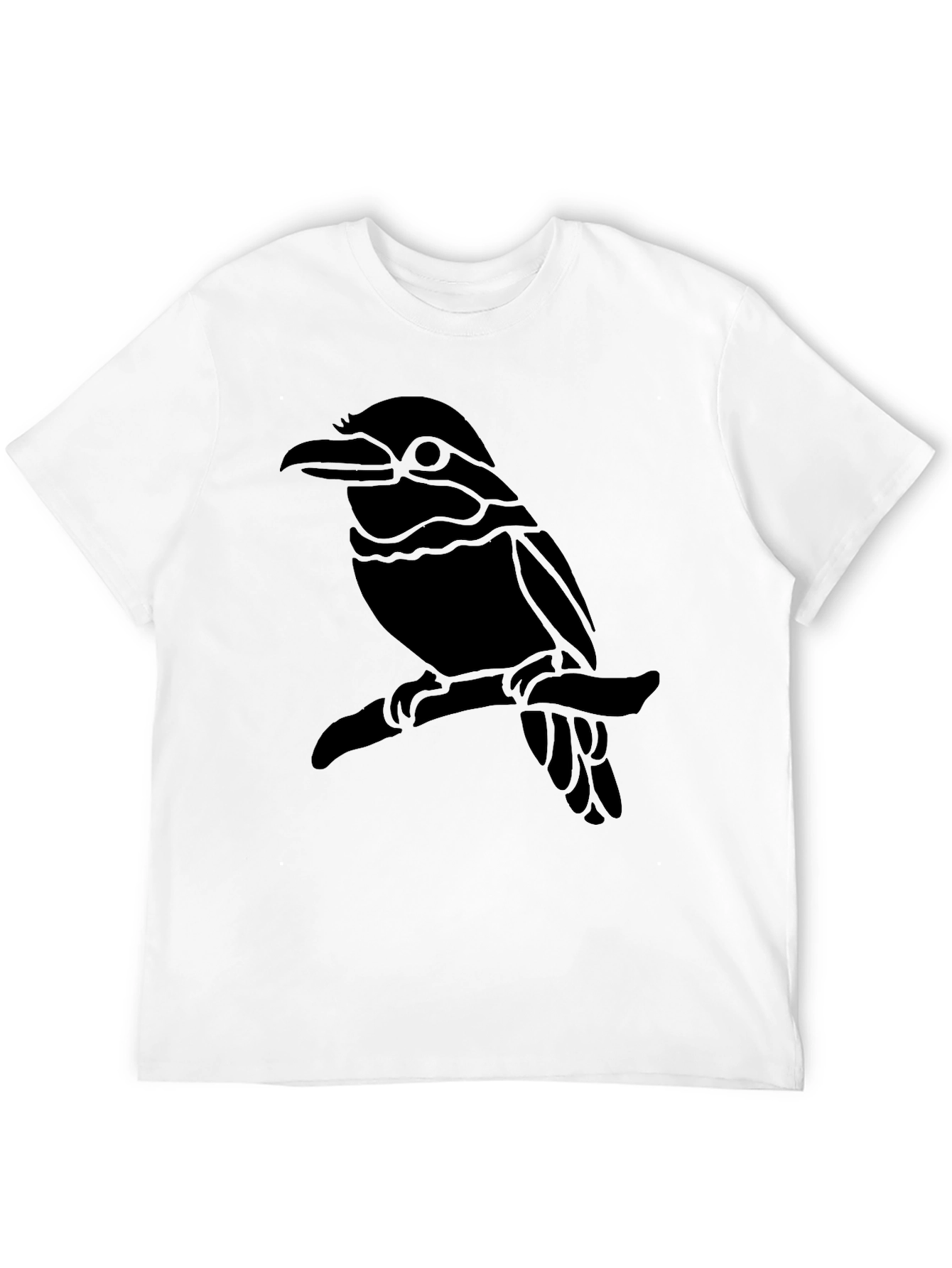 Black Bird Graphic Black T-Shirt - Casual Style view 12