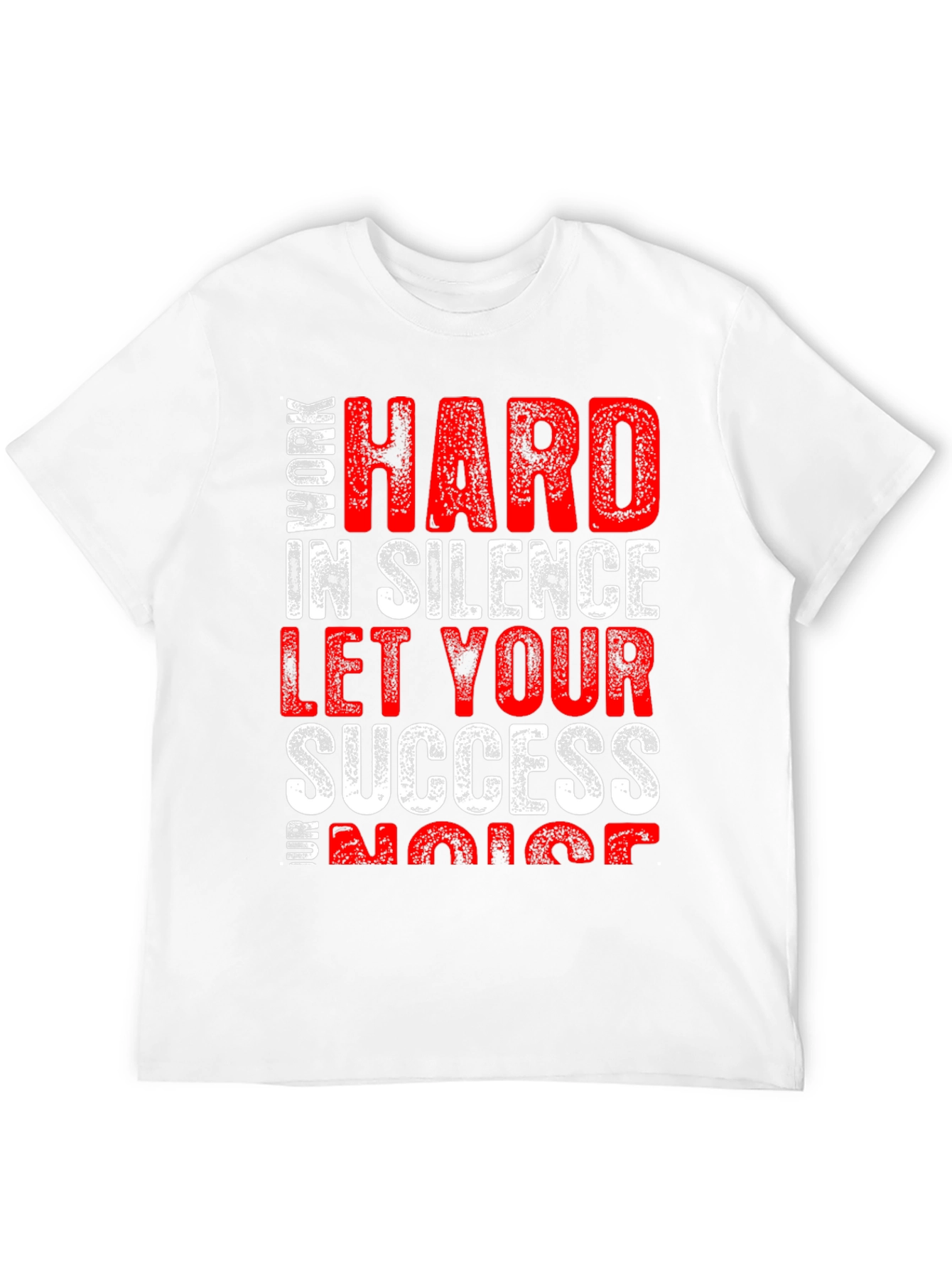 Black Work Hard in Silence Graphic Tee view 12