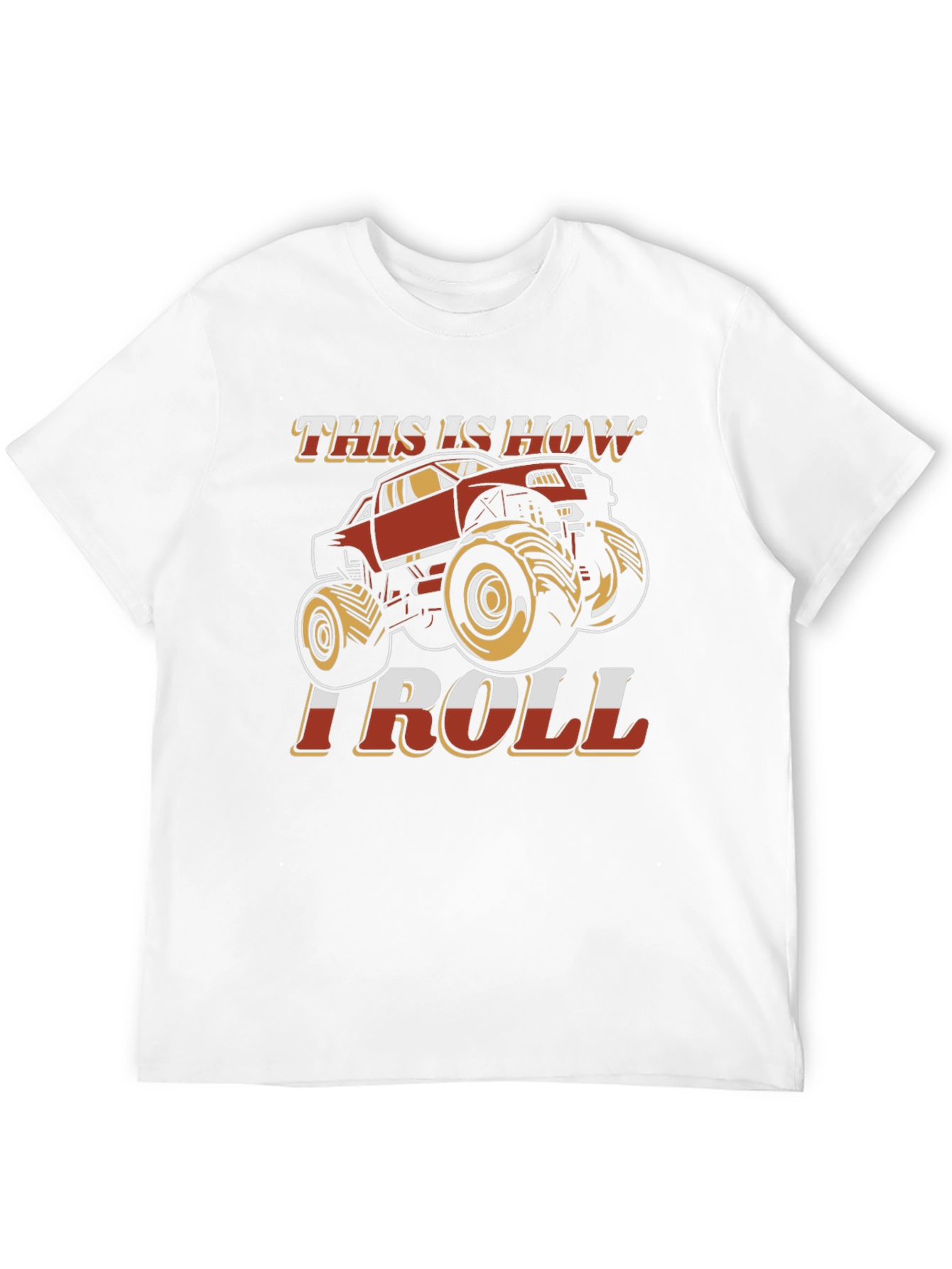Black Monster Truck Graphic T-Shirt - "This Is How I Roll" view 12