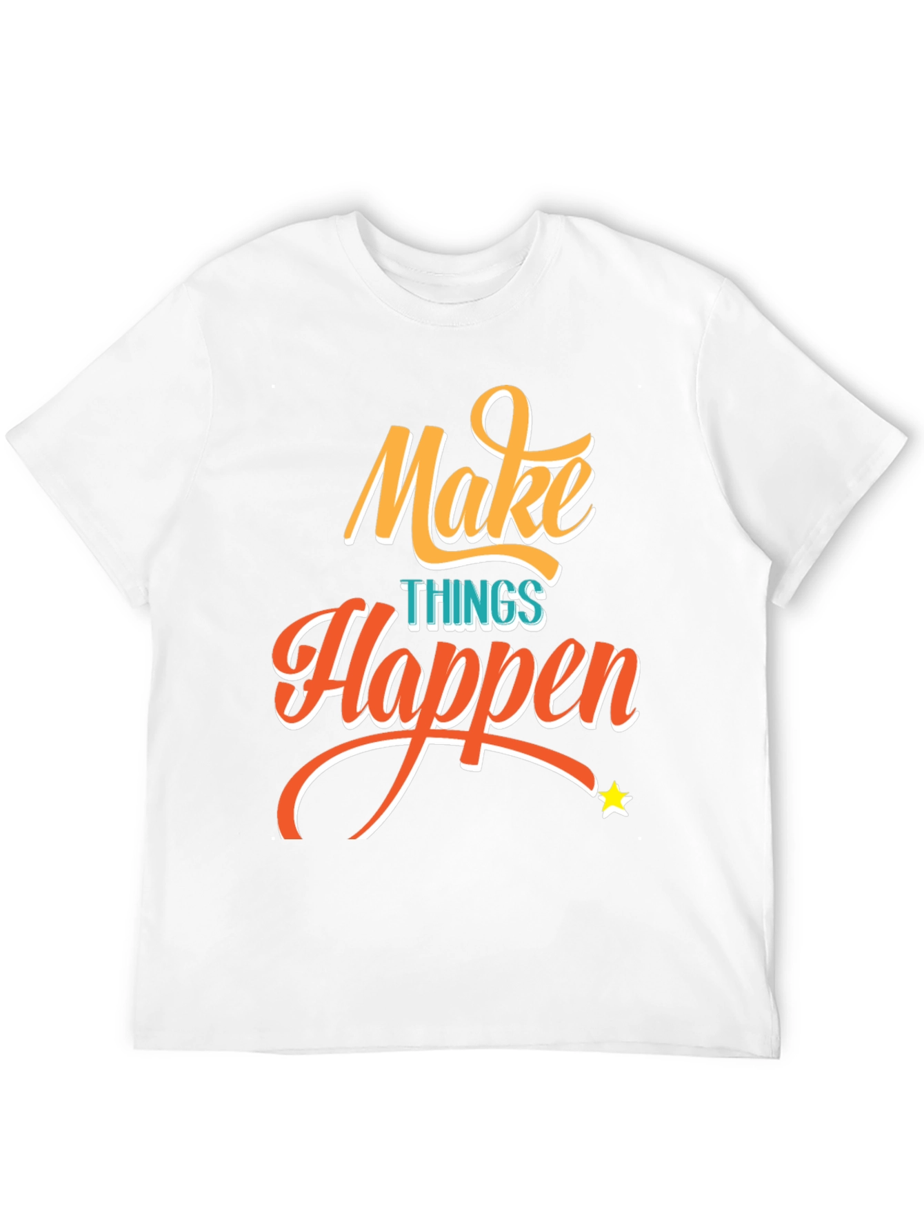 Black Make Things Happen Graphic Tee - Black T-Shirt view 12