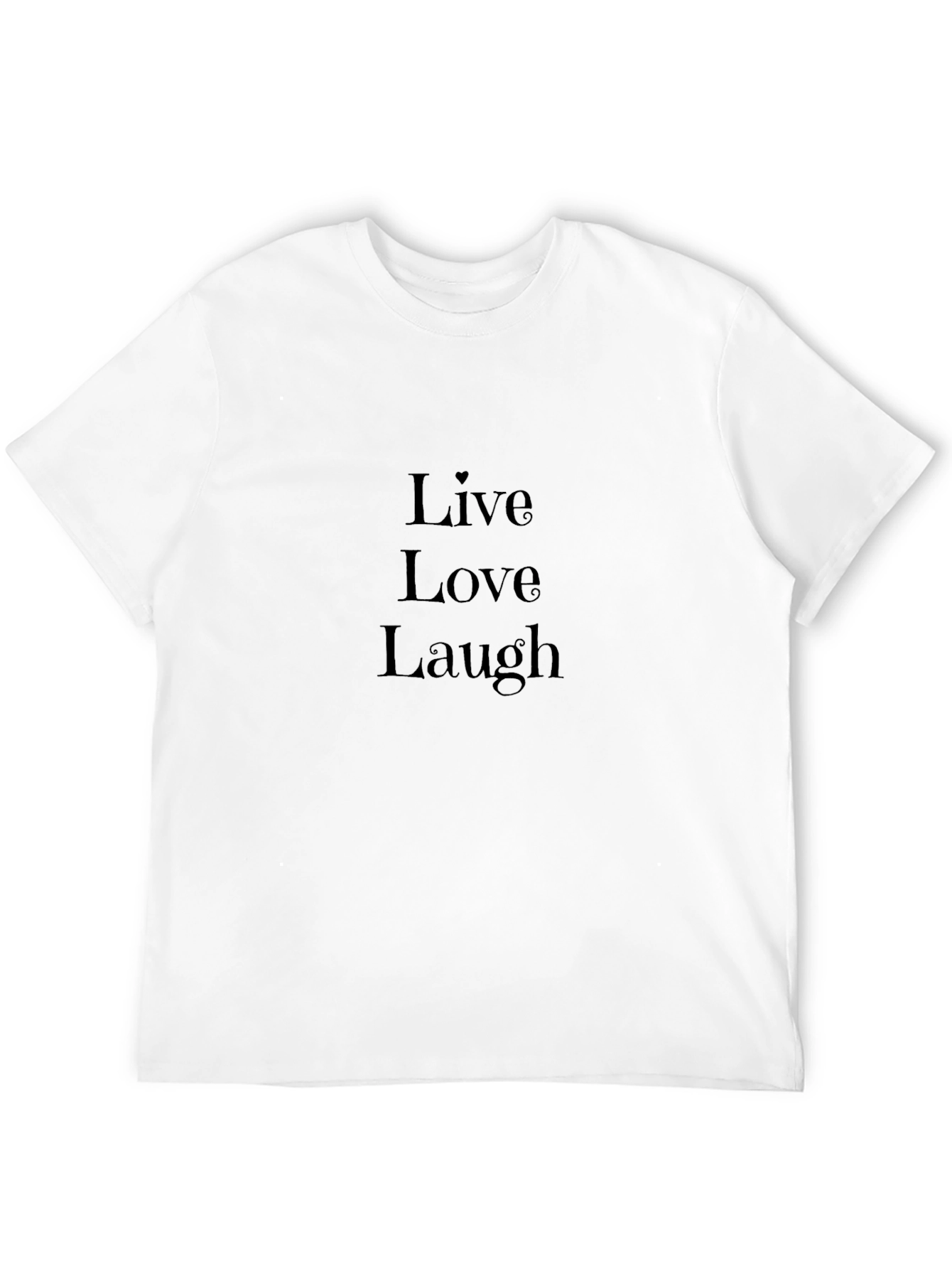 Black Live Love Laugh Black Graphic Tee view 12