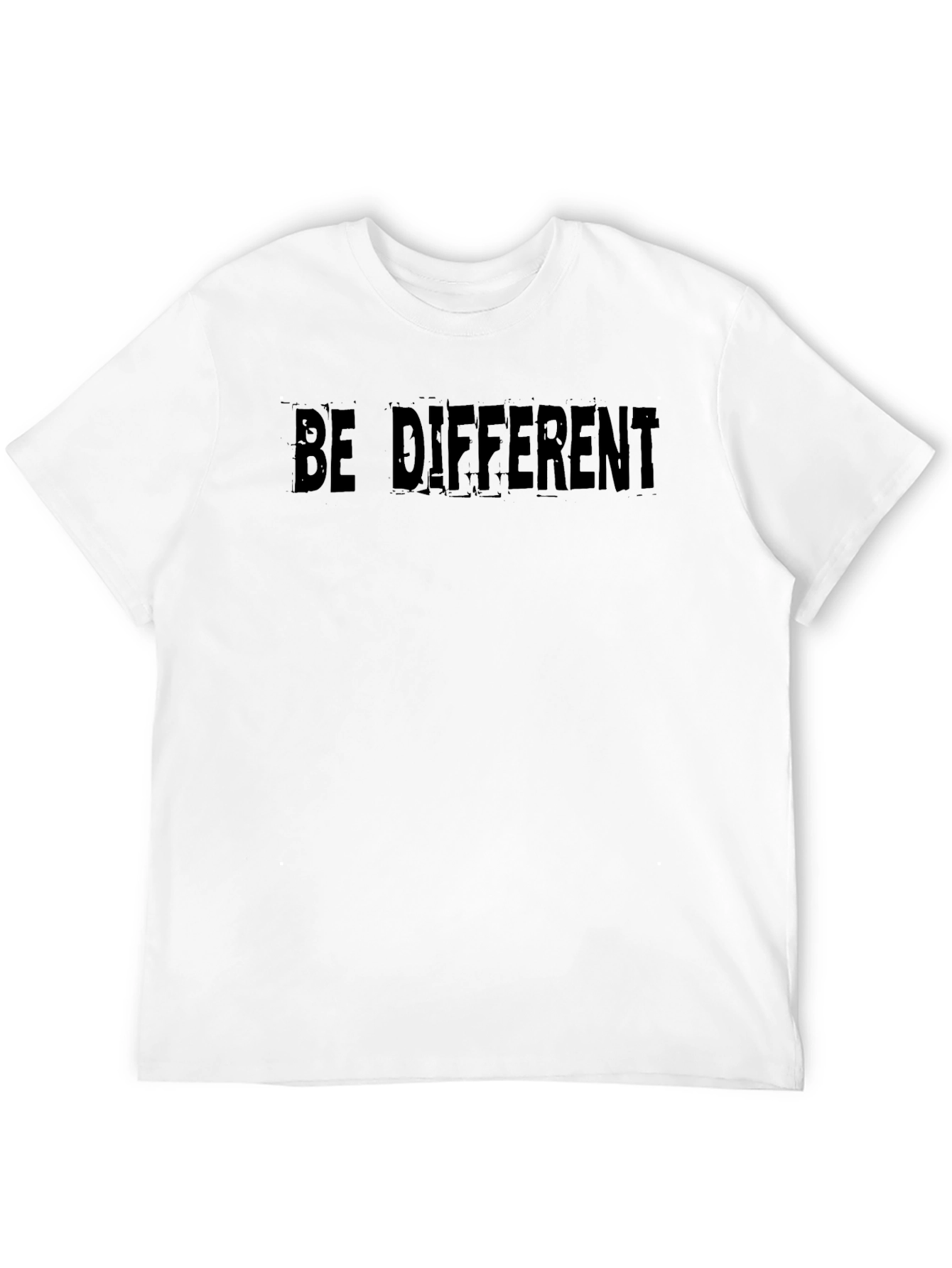 Black Be Different Graphic Tee - Soft Black T-Shirt view 12