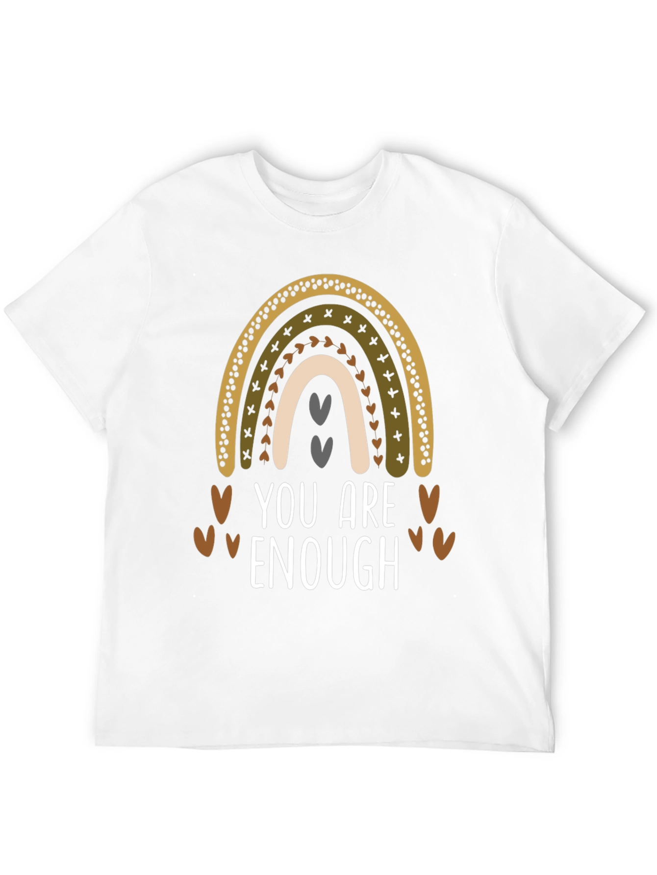 Black You Are Enough Rainbow T-Shirt view 12