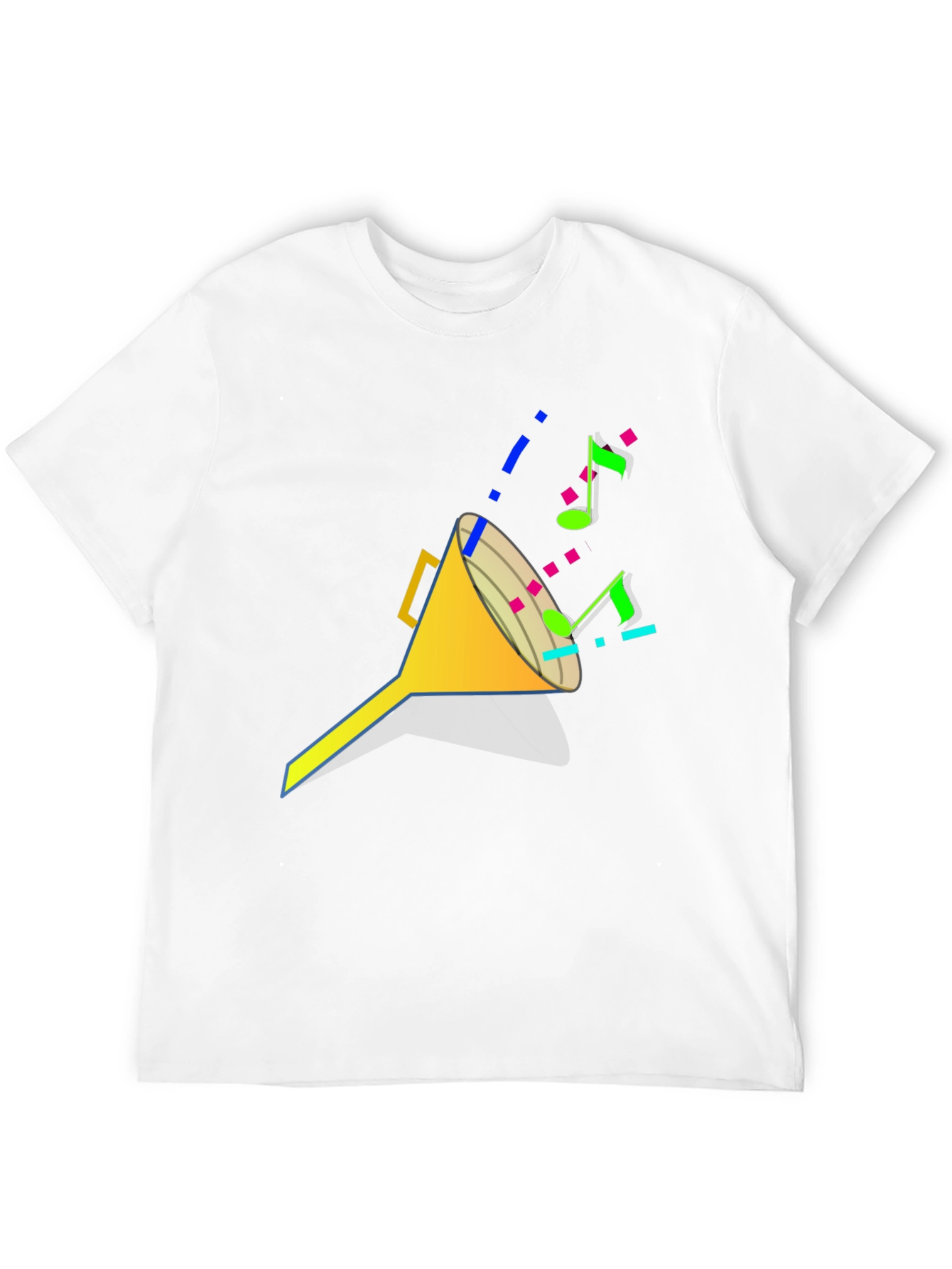 Black Funnel of Music Black T-Shirt - Cool Design view 12