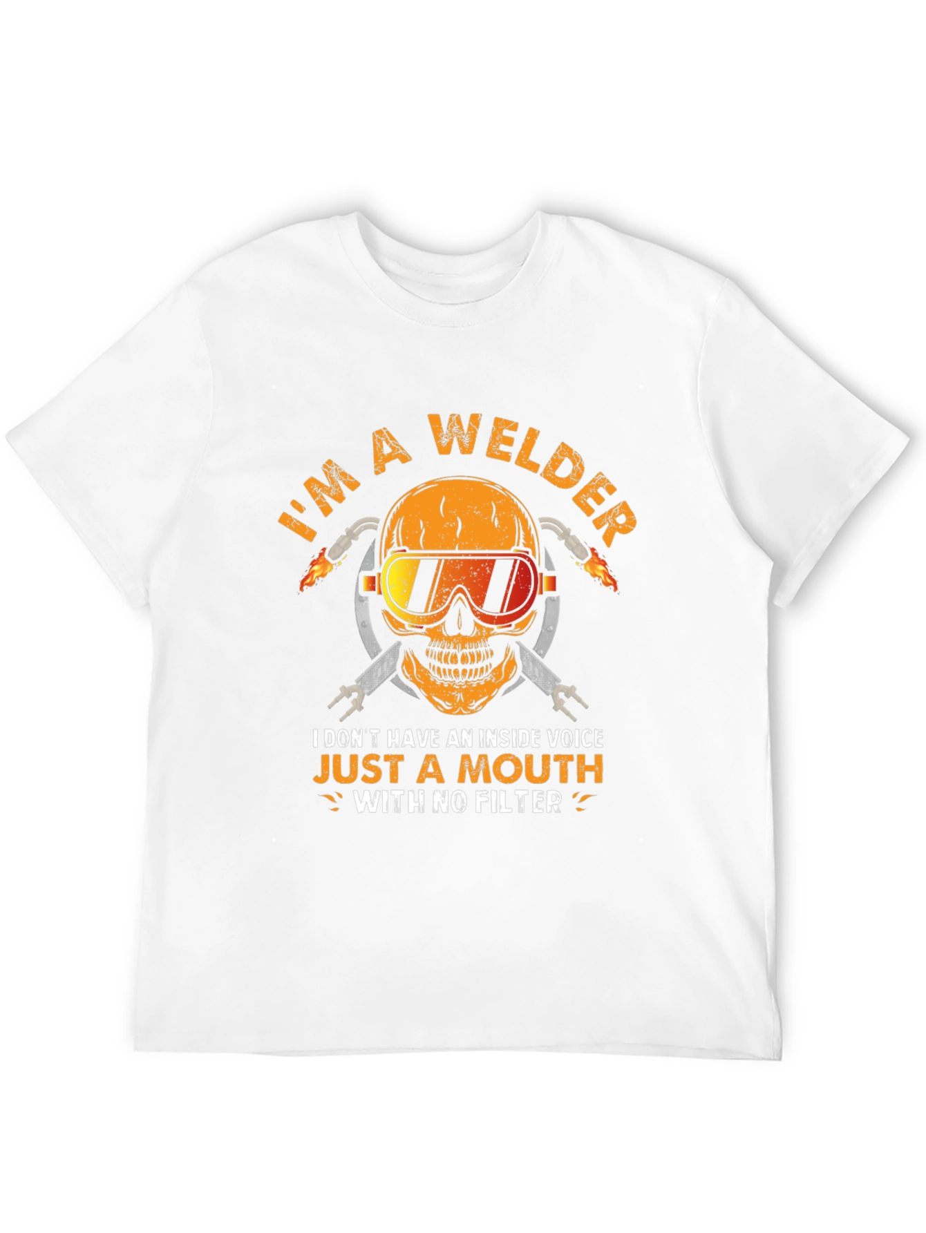 Black Welder Skull T-Shirt - "No Filter" view 12