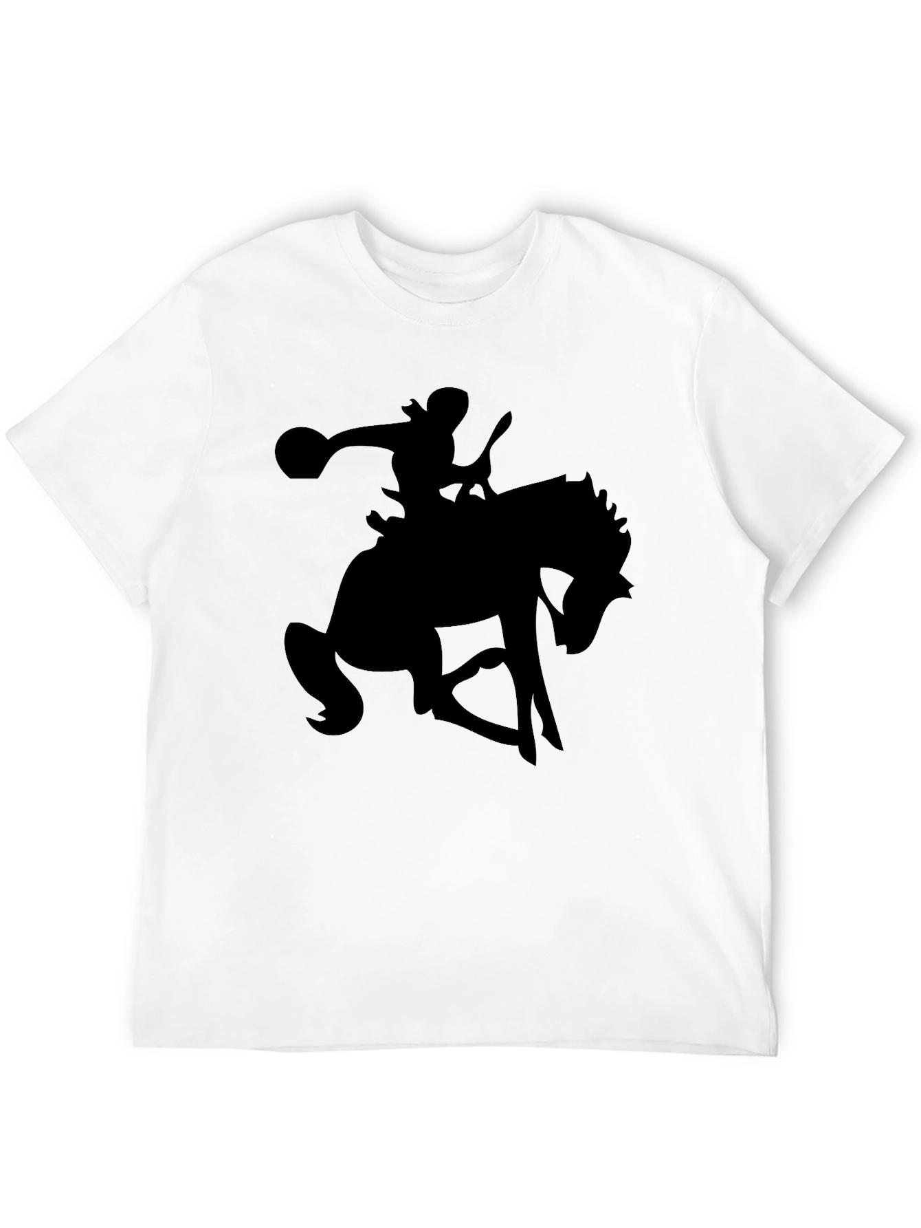 Black Equestrian Silhouette Graphic Tee view 12