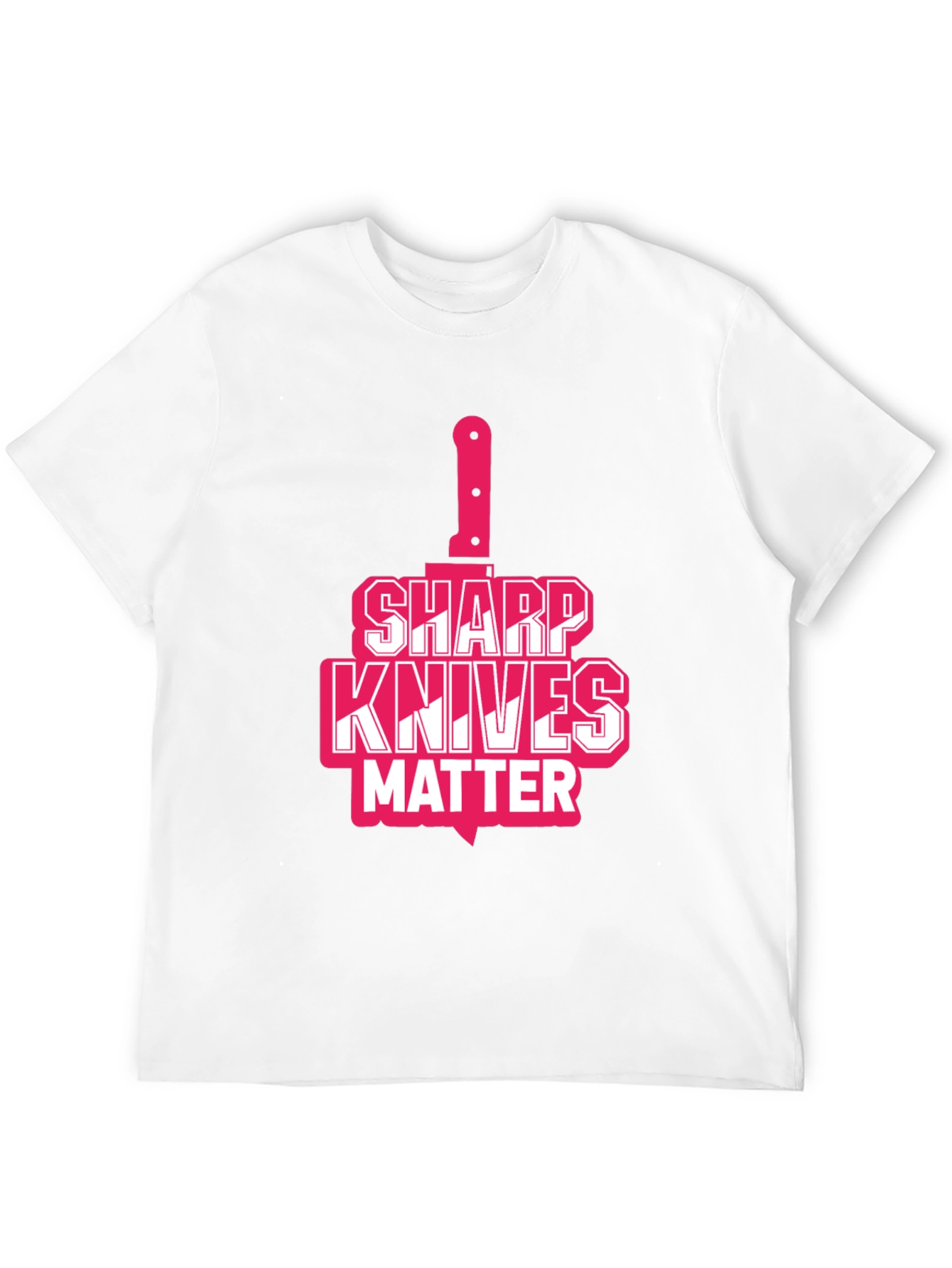 Black Sharp Knives Matter Graphic T-Shirt view 12