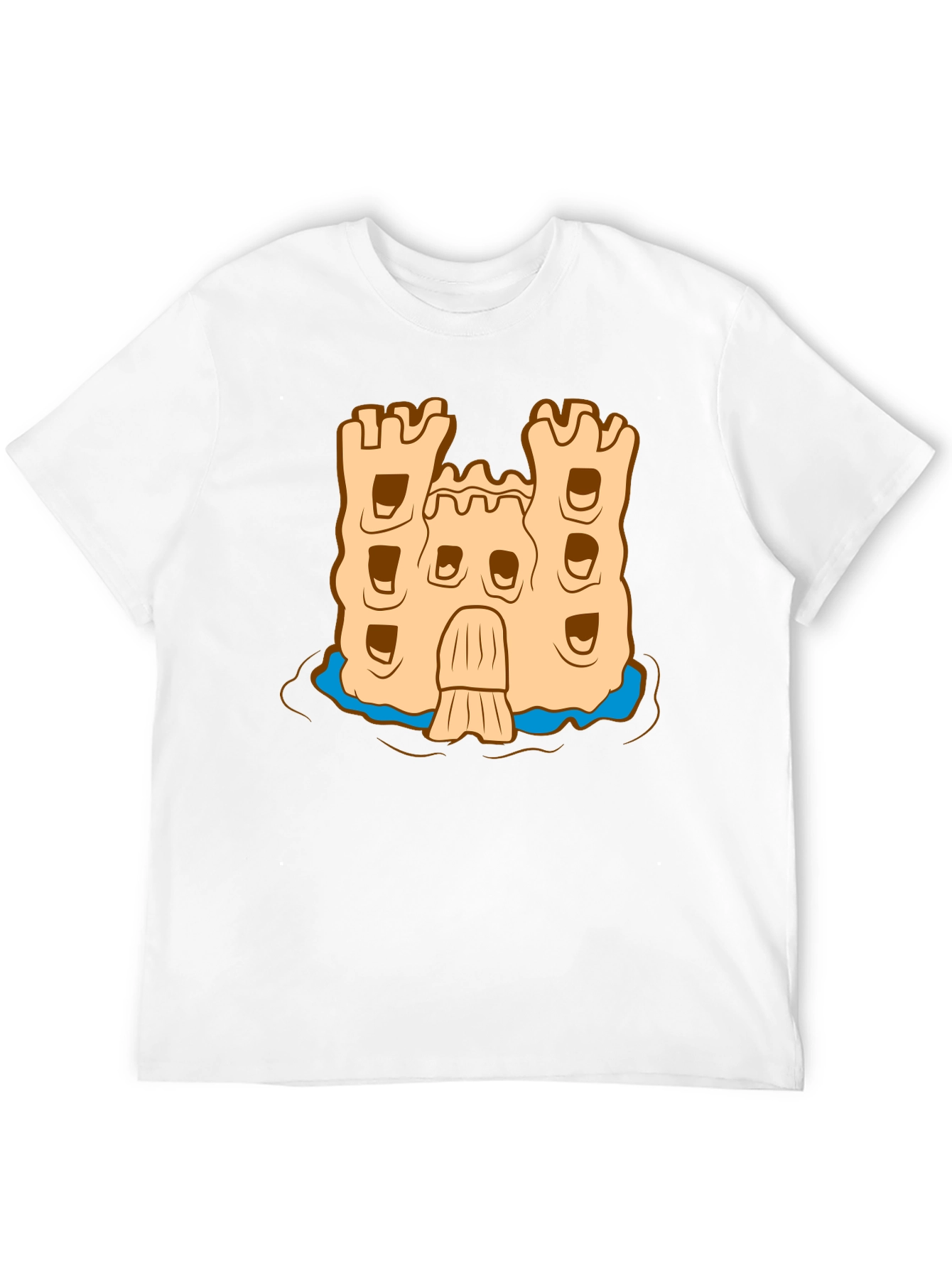 Black Sandcastle Graphic Tee - Beach Vibes view 12