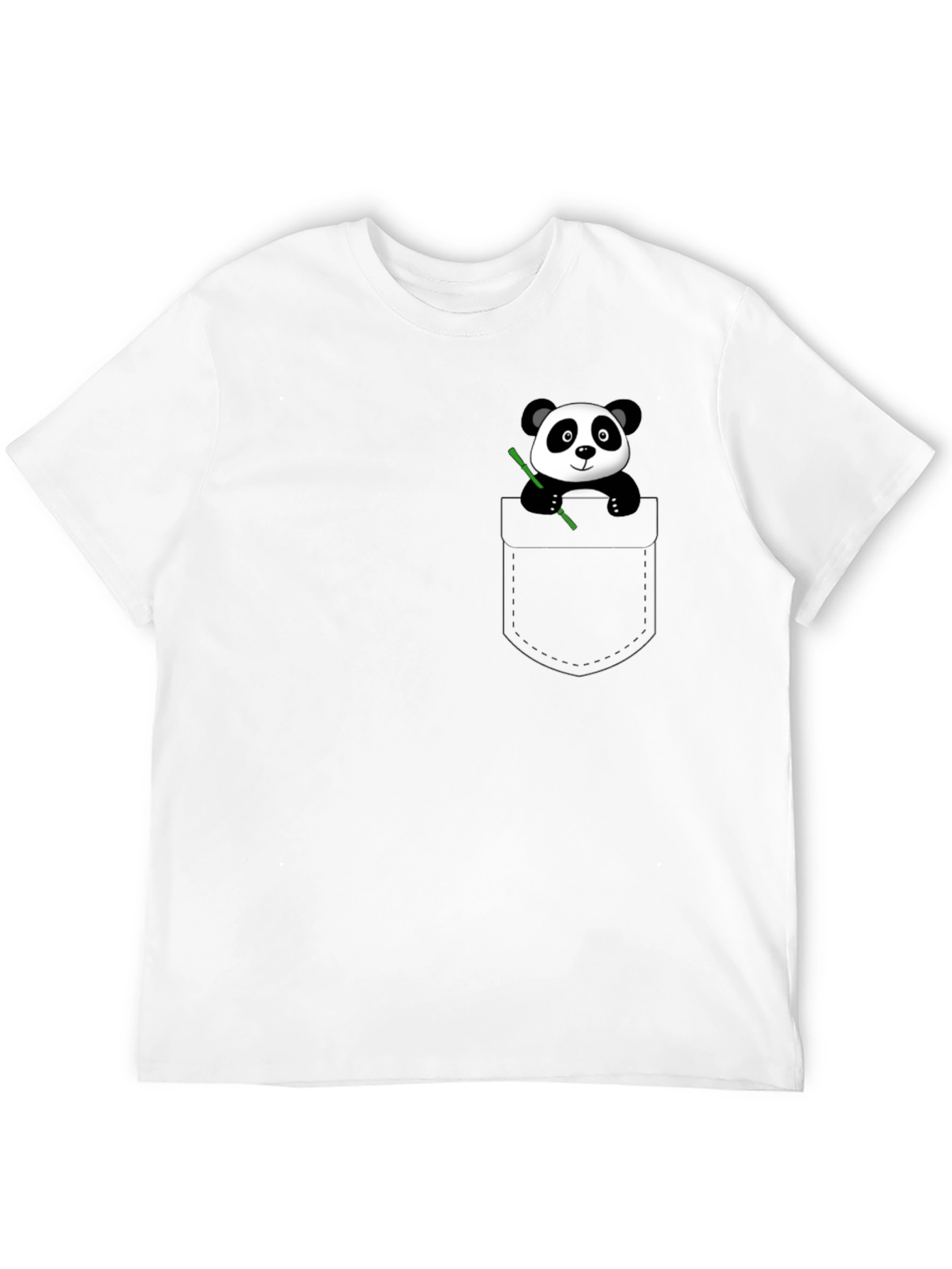 Black Panda Pocket T-Shirt - Cute & Comfy Black Tee view 12