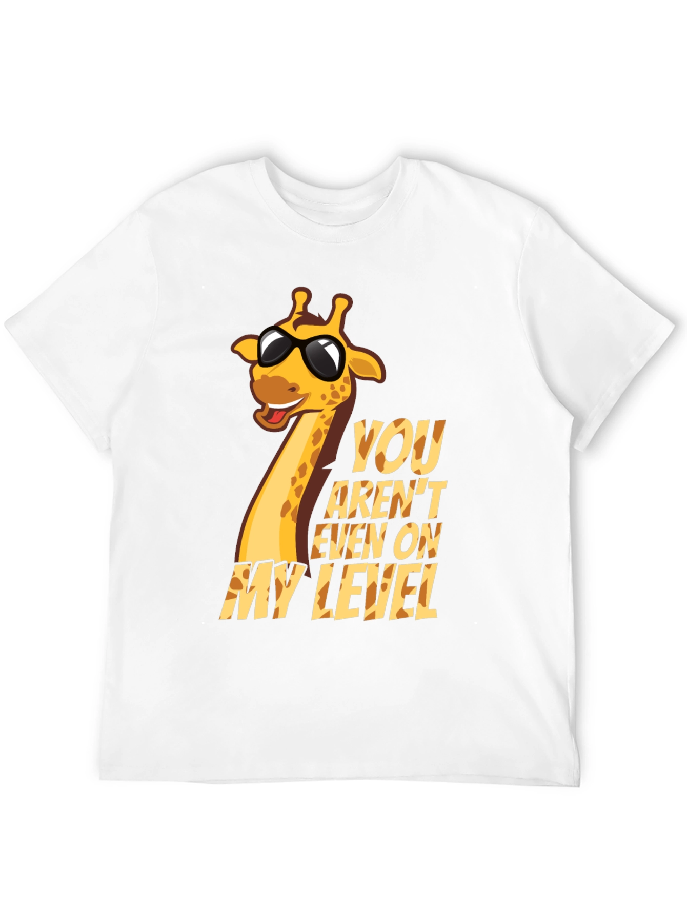 Black Giraffe Humor T-Shirt - You Aren't Even On My Level view 12