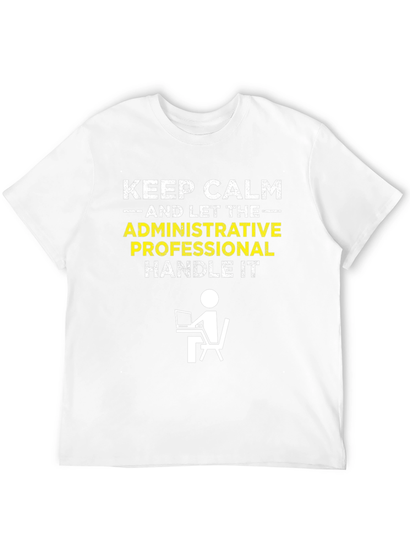Black Keep Calm Administrative Professional T-Shirt view 12