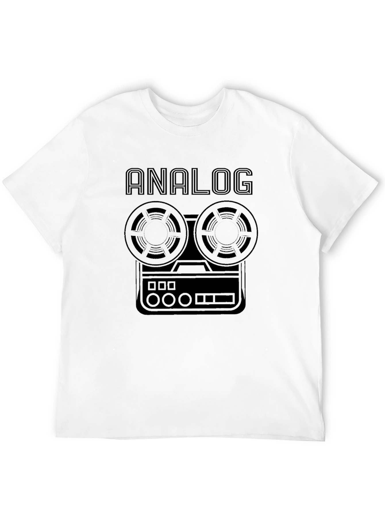 Black Analog Tape Recorder T-Shirt - Retro Music Tee view 12