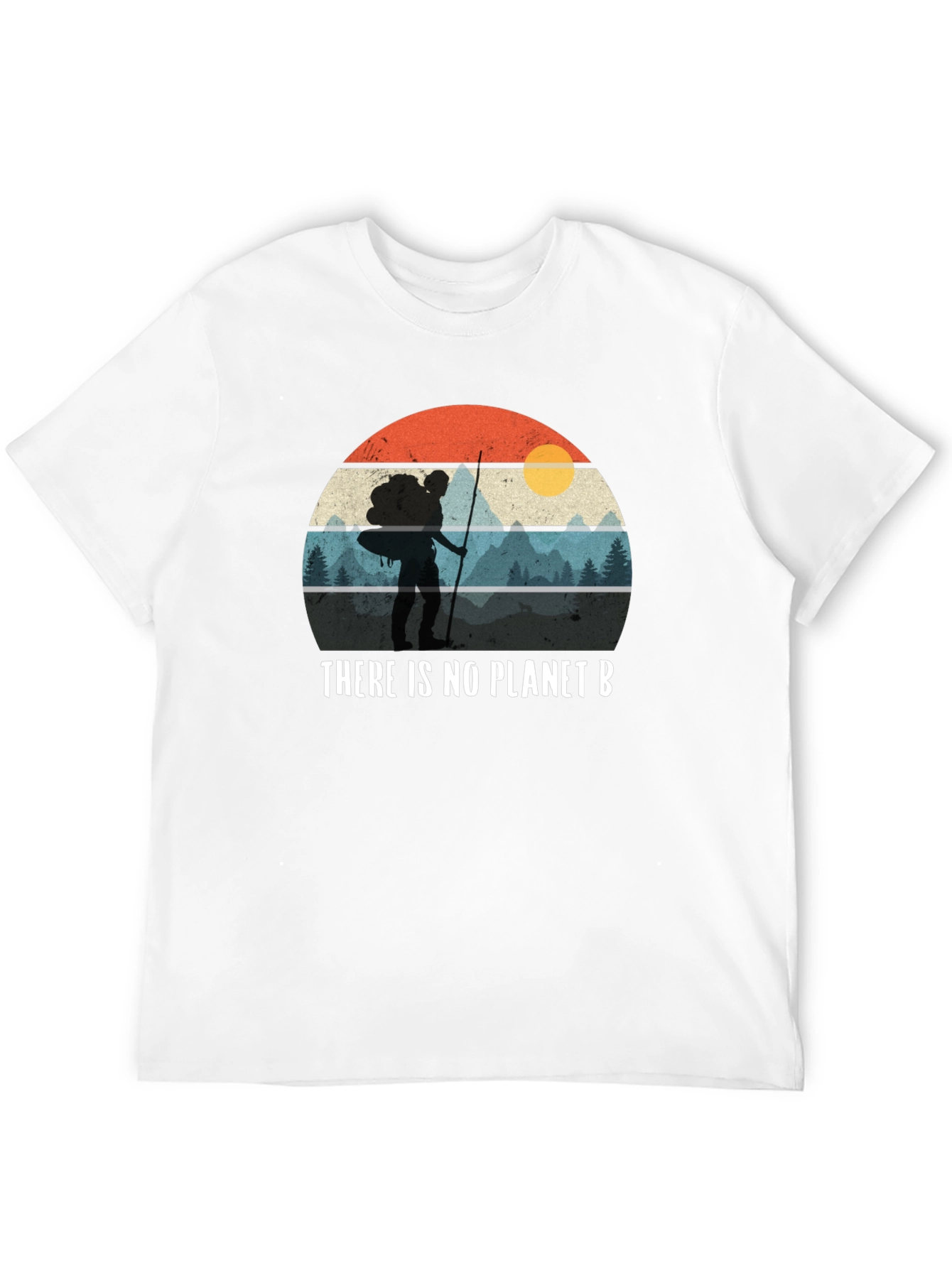 Black No Planet B Graphic Tee - Hiker Design view 12