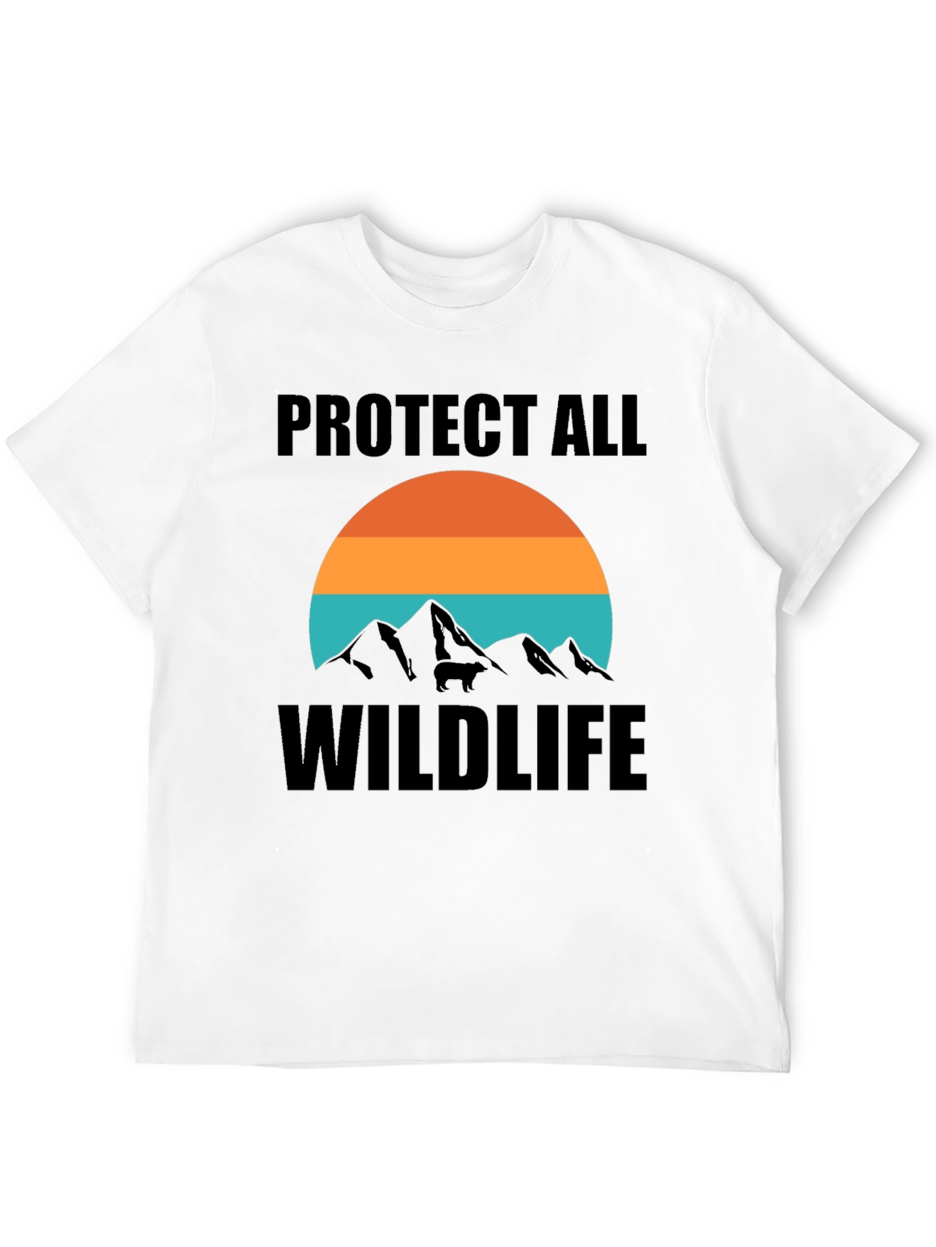 Black Protect All Wildlife Tee view 12