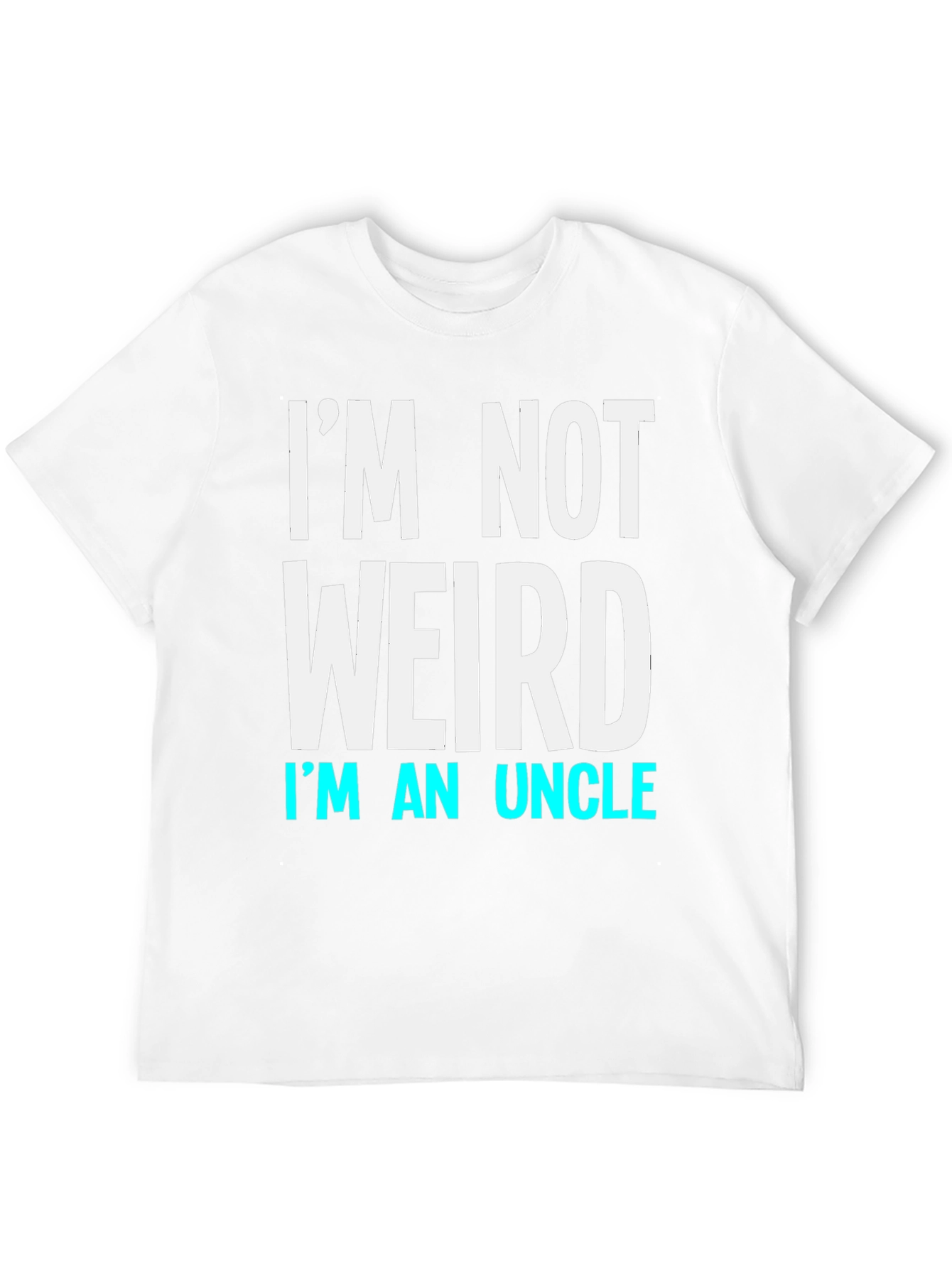 Black I'm Not Weird I'm An Uncle T-Shirt view 12