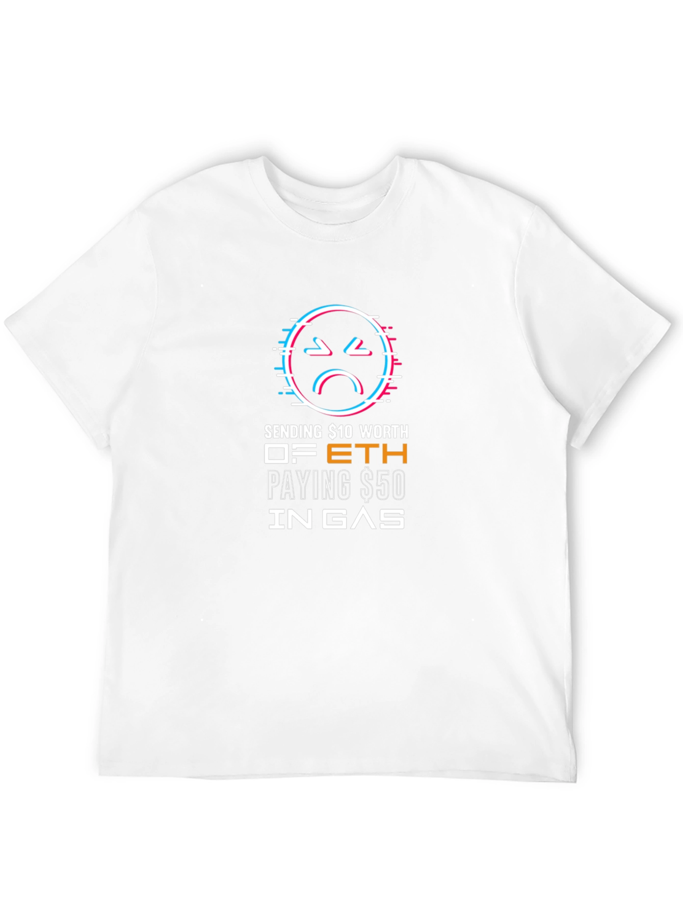 Black Crypto Humor T-Shirt - Gas Fees Got You Down? view 12