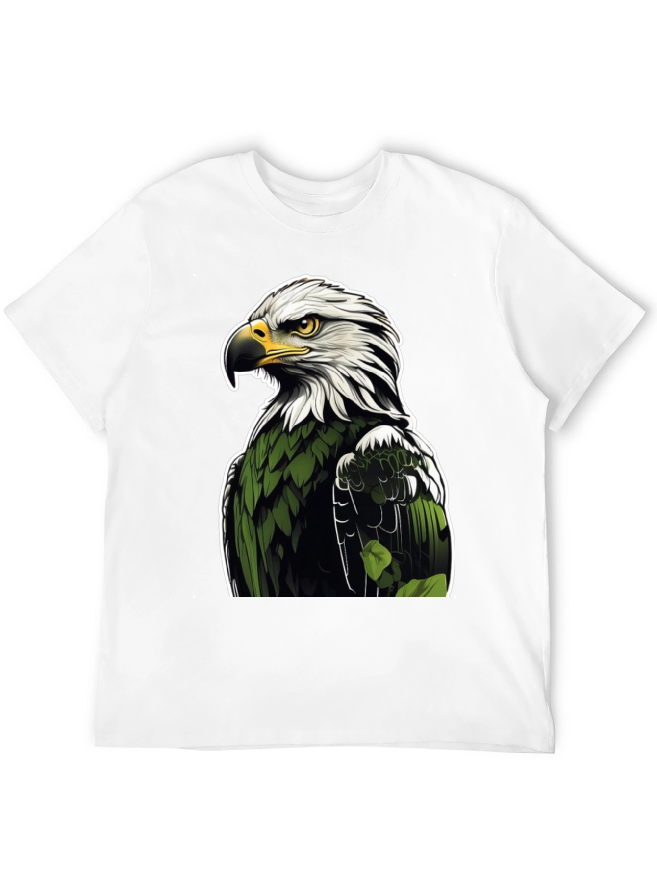 Black Eagle Graphic Print Black T-Shirt view 12