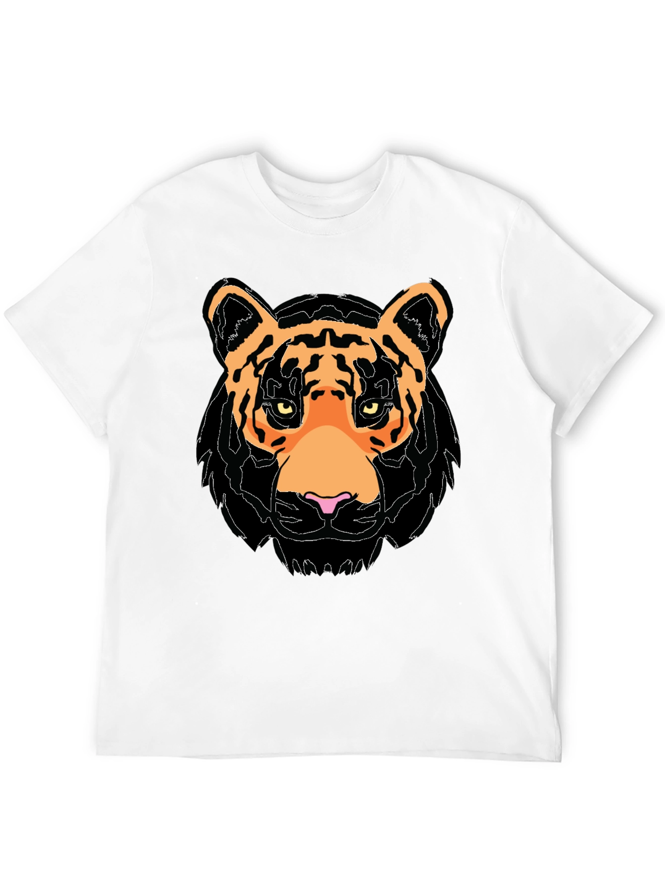Black Tiger Graphic Black T-Shirt view 12