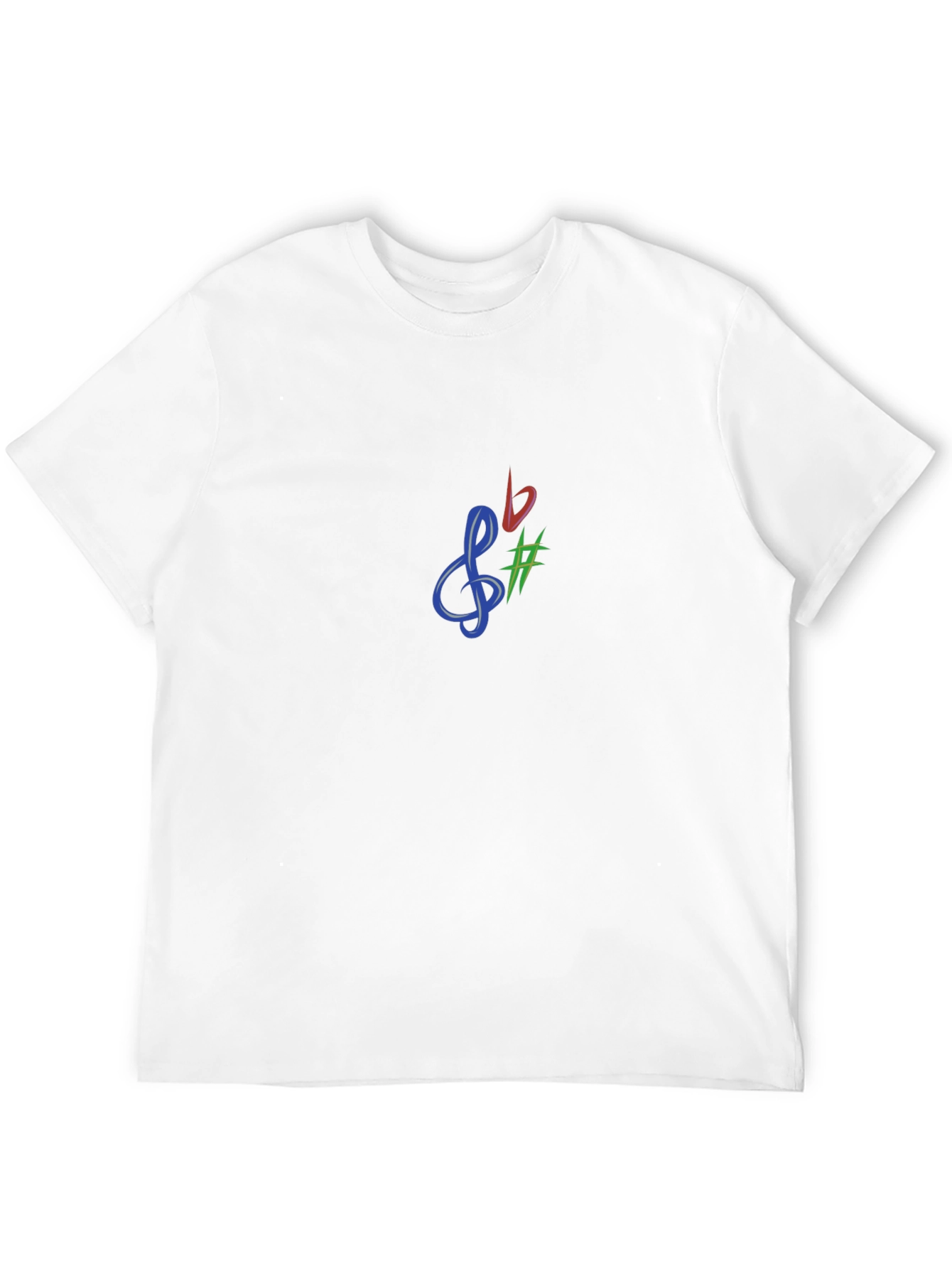 Black Musical Notes Black T-Shirt view 12