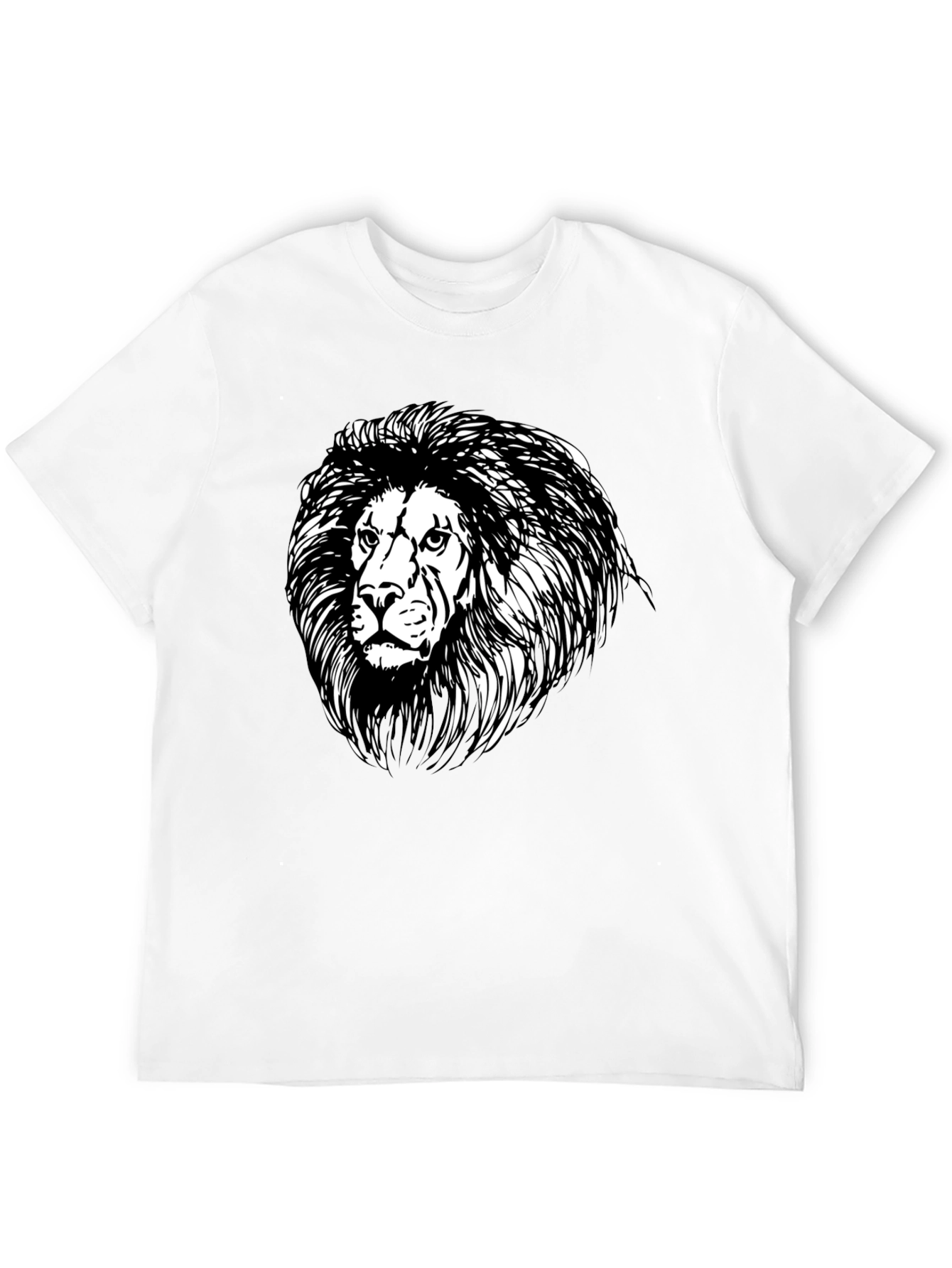 Black Lion Graphic Black Tee - Classic Style view 12