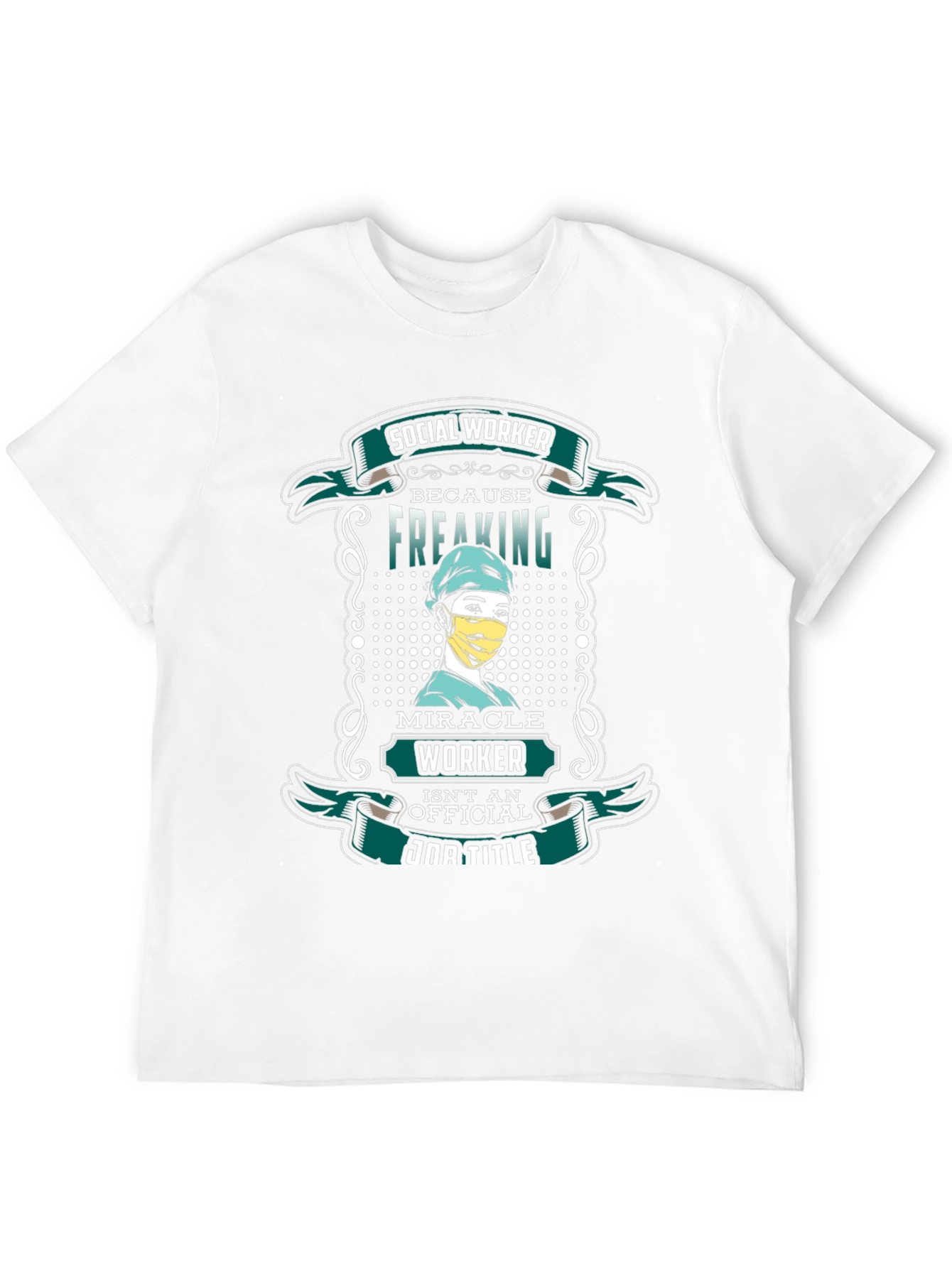 Black Social Worker Freaking Miracle T-Shirt view 12