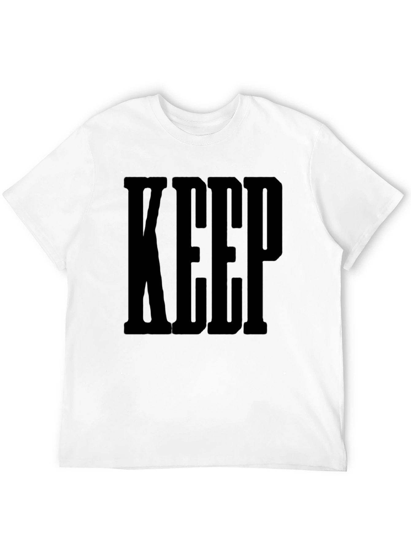 Black KEEP Graphic Tee - Bold Statement T-Shirt view 12