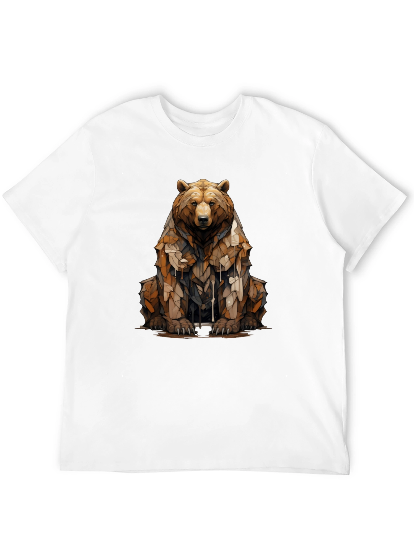 Black Bear Graphic T-Shirt - Men's Black Tee view 12