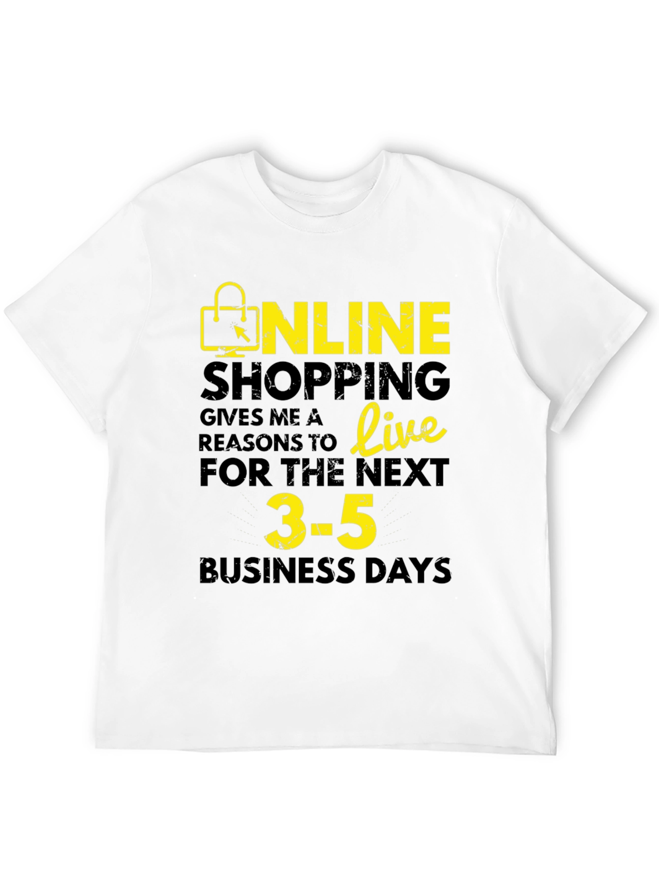 Online Shopping T-Shirt - 'Reasons to Live' Graphic Tee - 12