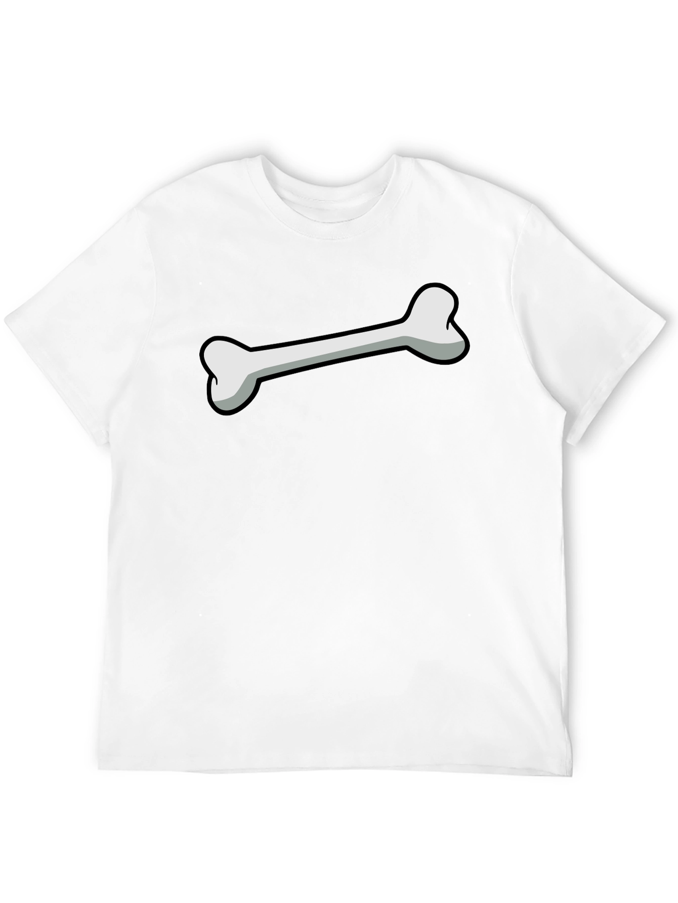 Black Bone Graphic Print Black T-Shirt view 12