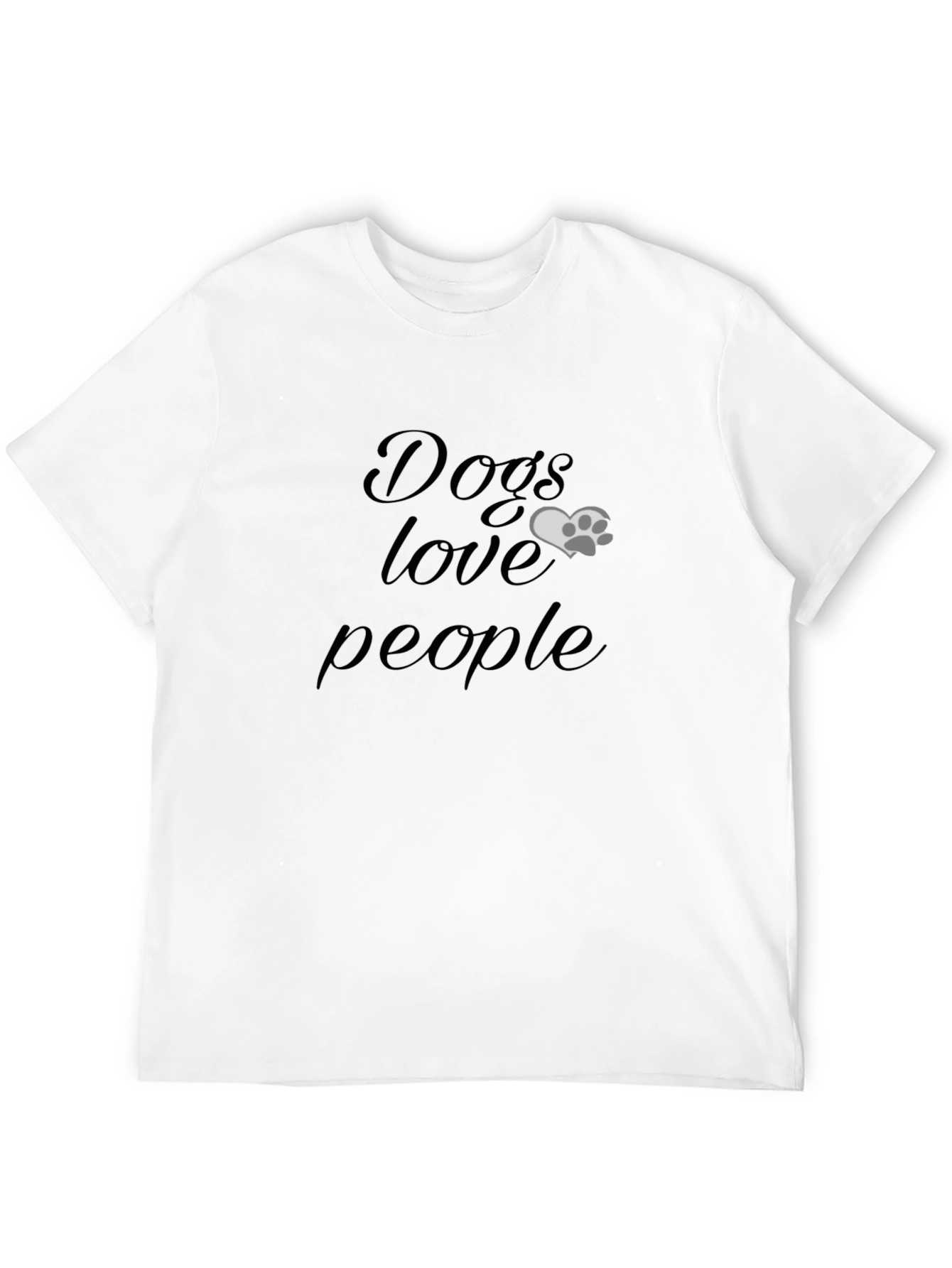 Black Dogs Love People Graphic T-Shirt view 12