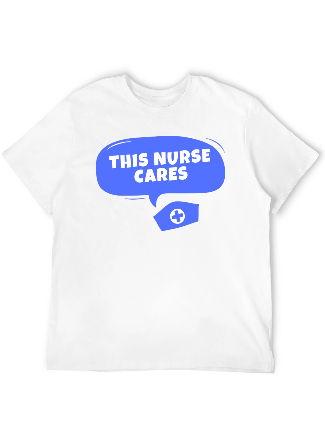 Black This Nurse Cares T-Shirt - Comfortable Black Tee view 12