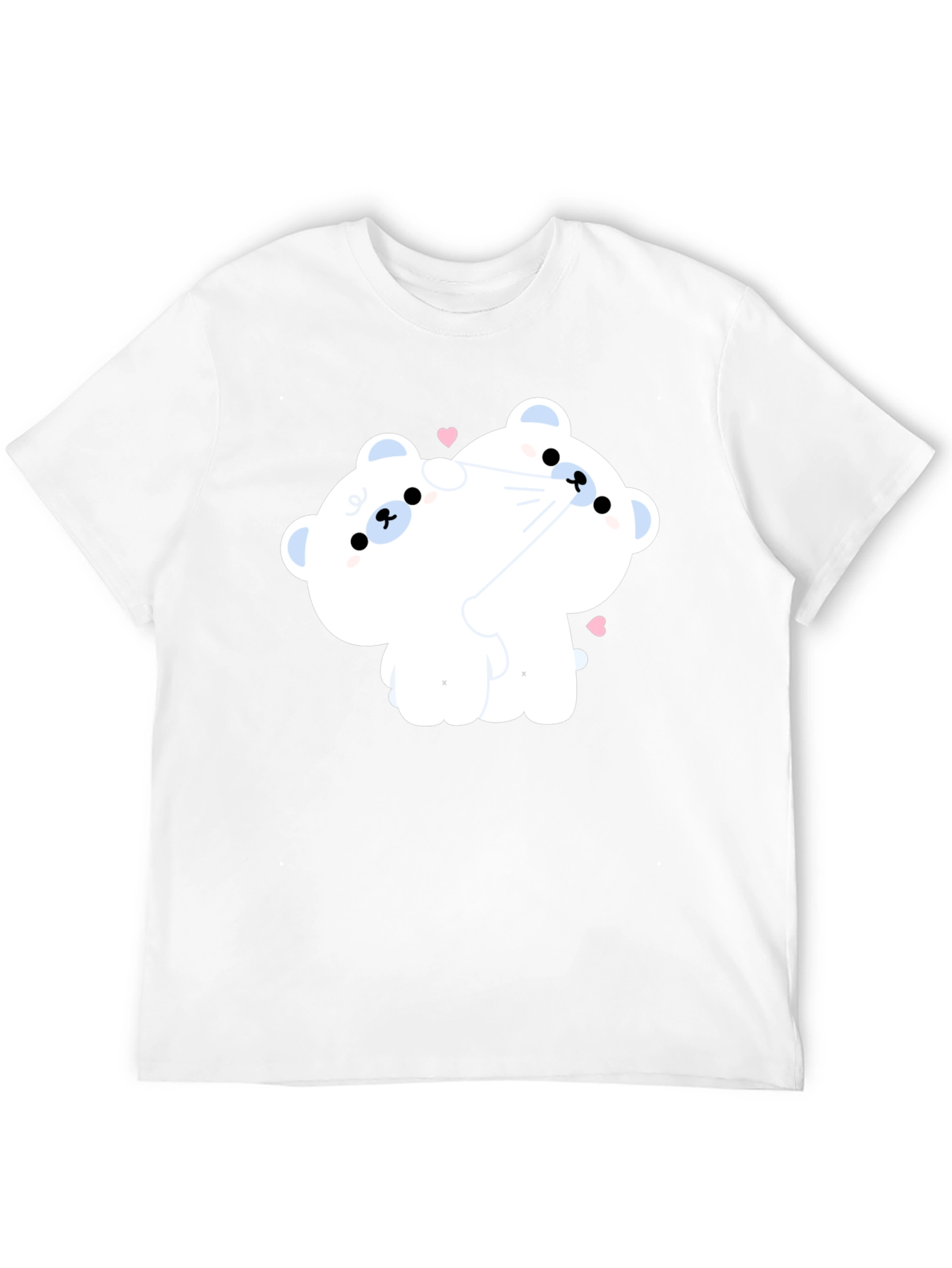 Black Cute Cartoon Bear T-Shirt view 12
