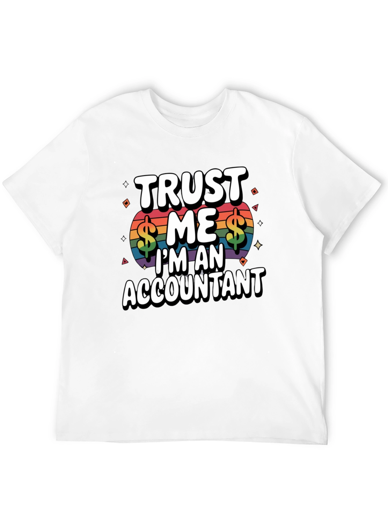 Black Trust Me I'm An Accountant T-Shirt view 12