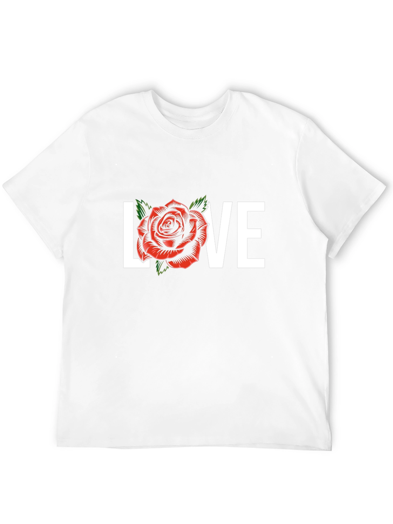Black Love Rose Graphic Tee - Black view 12