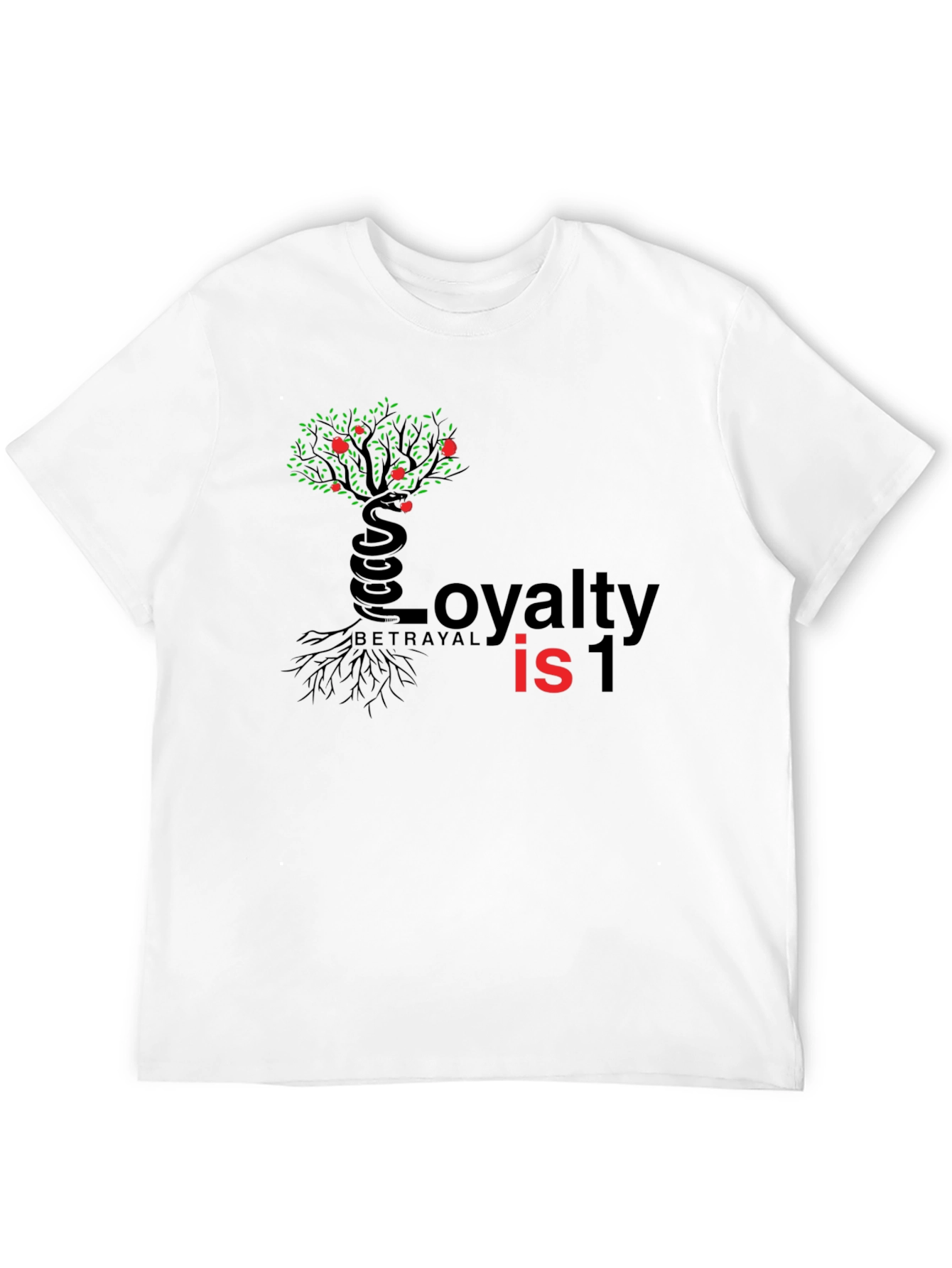 Black Loyalty vs Betrayal Graphic Tee - Black view 12