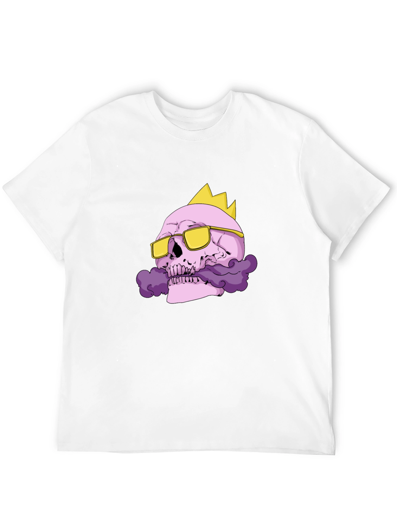 Black Skull King T-Shirt - Gold Crown & Sunglasses view 12