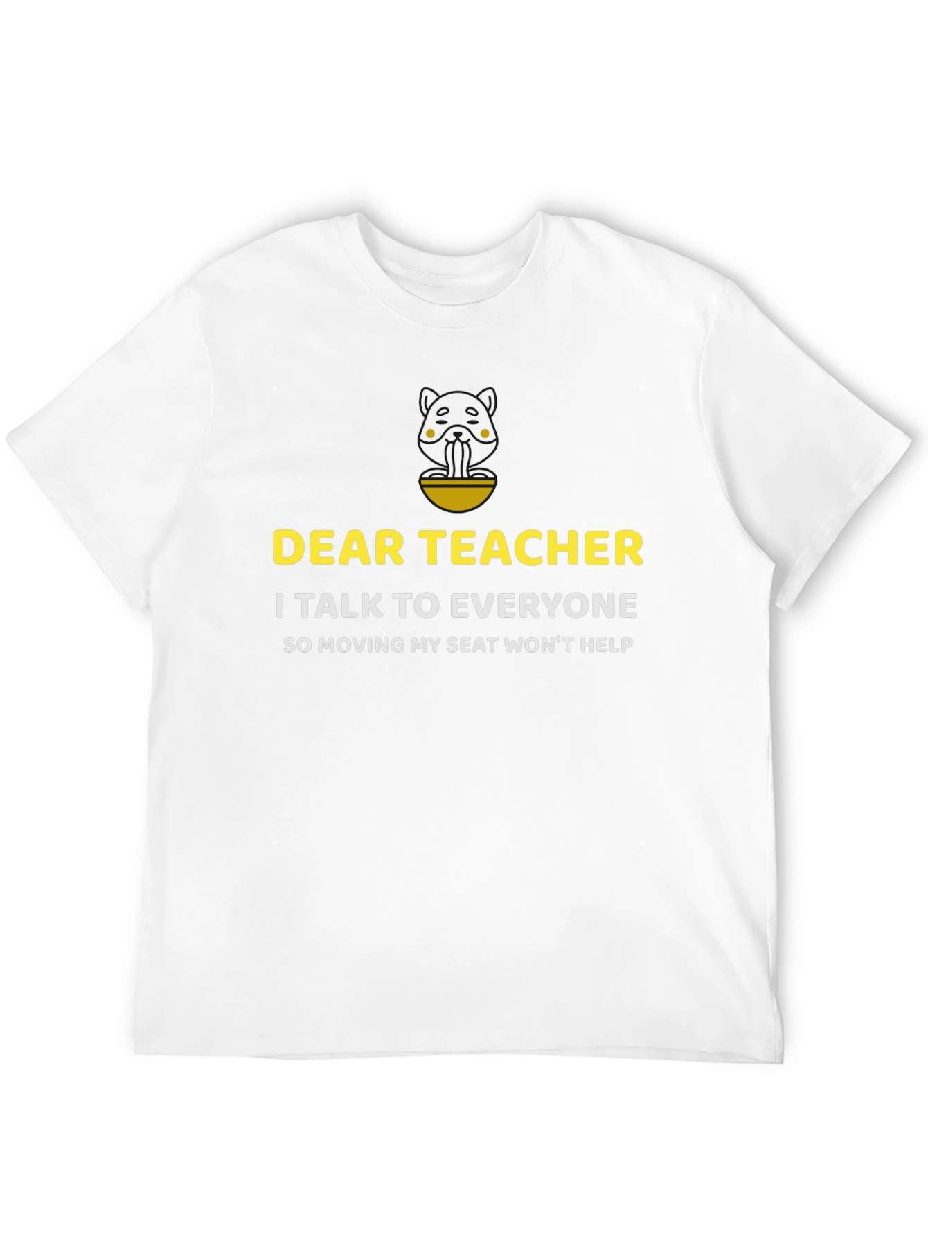Black Dear Teacher Funny Sarcastic T-Shirt view 12